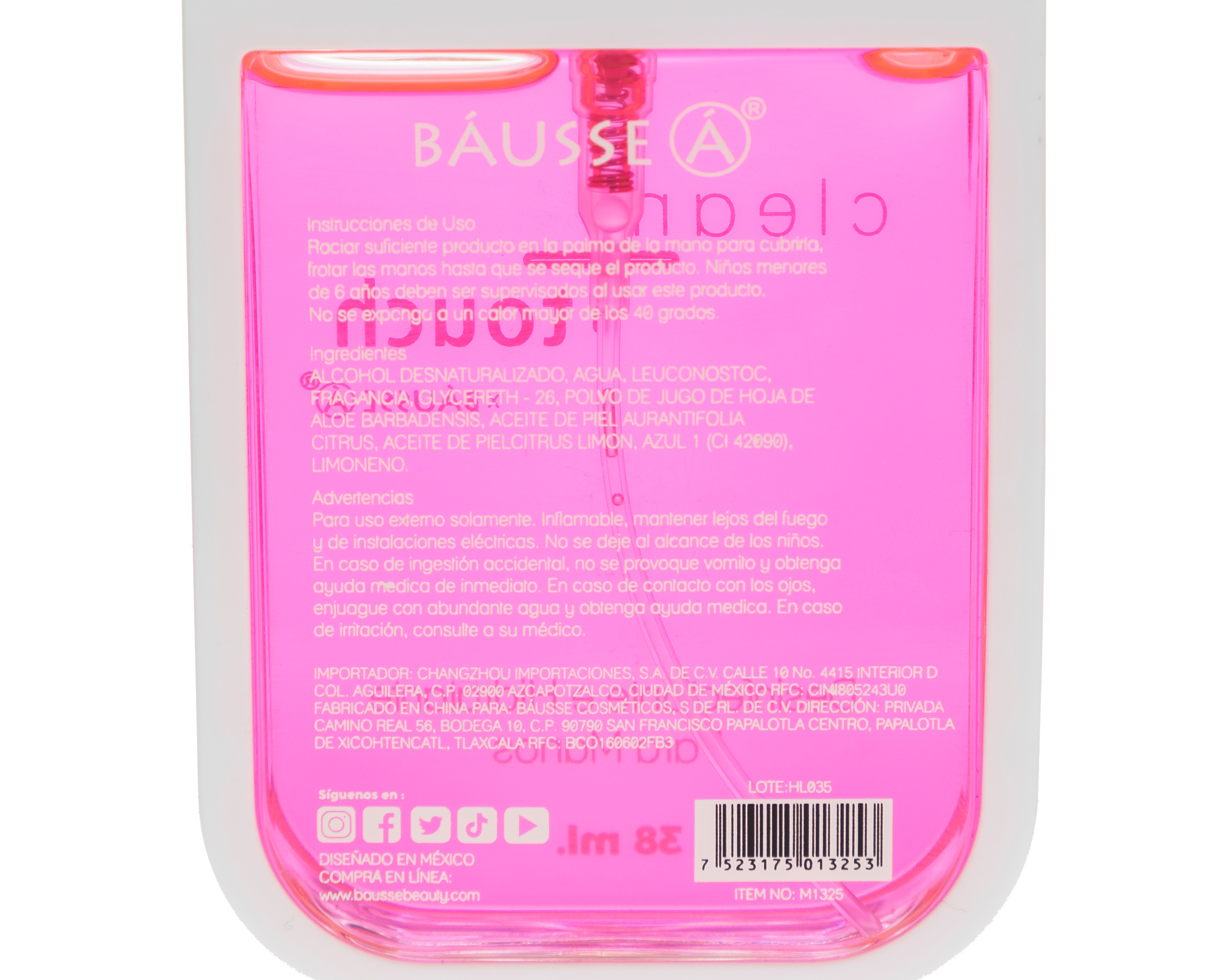 Foto 4 pulgar | Foto 3 | Spray Antibacterial Clean Touch Bausse Sandía 38 ml