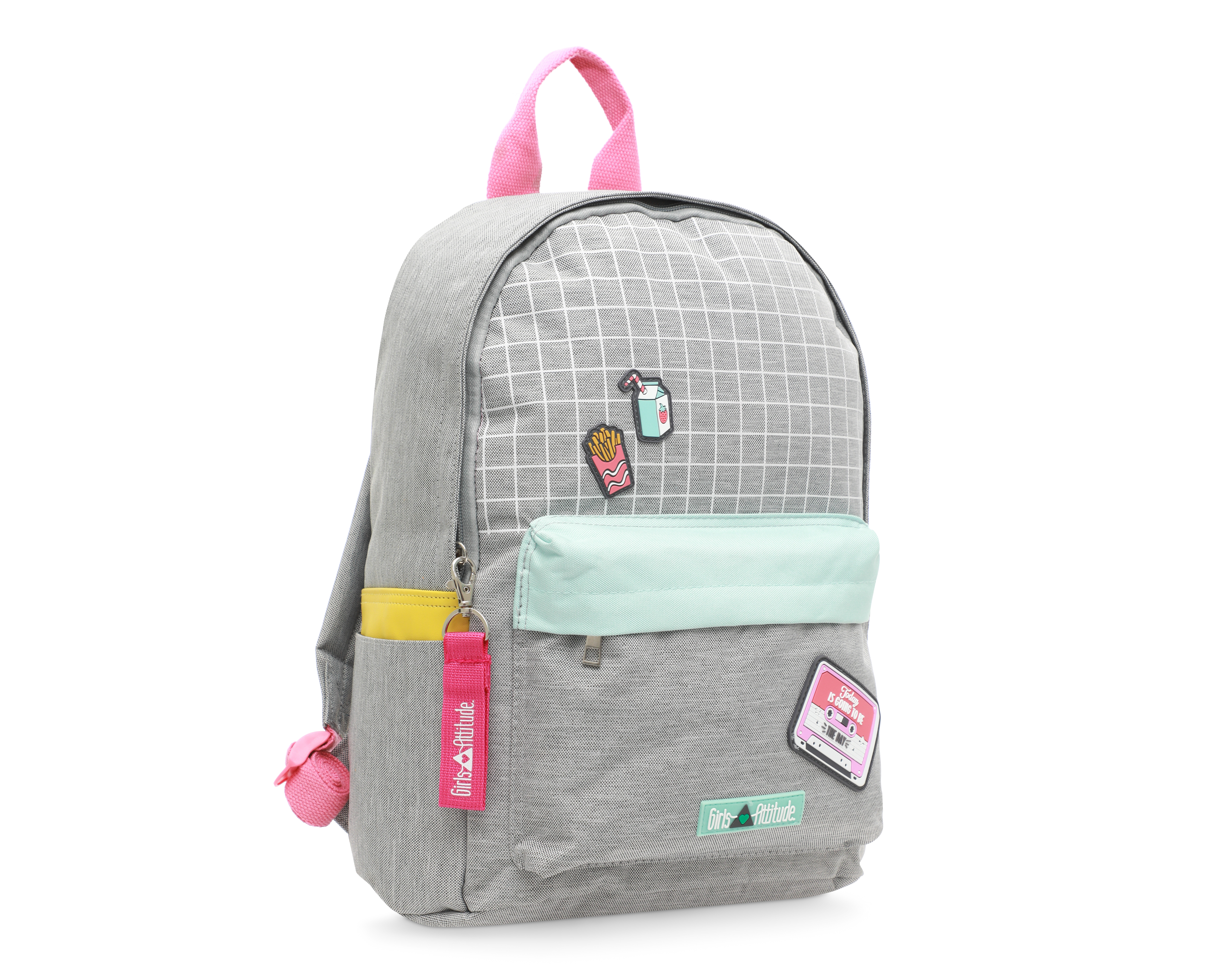 Foto 3 pulgar | Foto 2 | Mochila Girls Attitude Gris