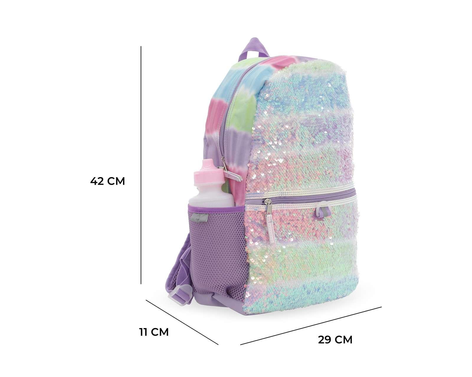 Foto 3 pulgar | Foto 8 | Bundle Mochila con Lonchera + Audífonos y Termo Girls Attitude con Lentejuelas