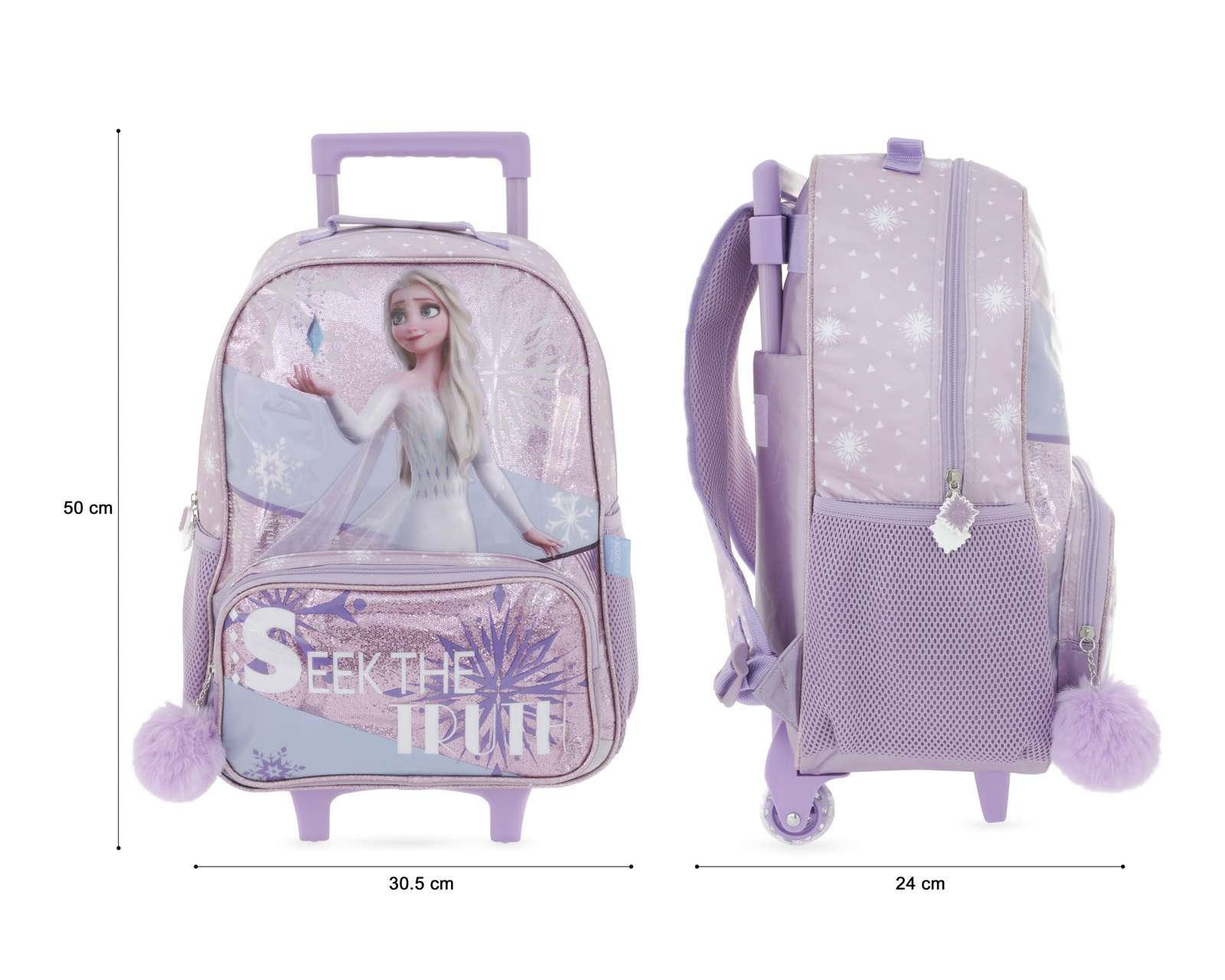 Foto 10 | Foto 10 | Mochila con Ruedas Disney Lila