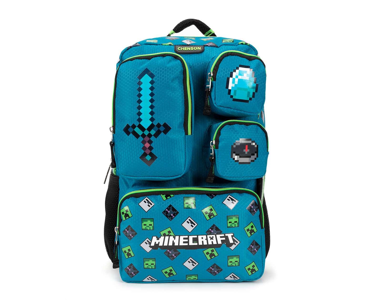 Foto 2 pulgar | Foto 1 | Mochila Minecraft Azul