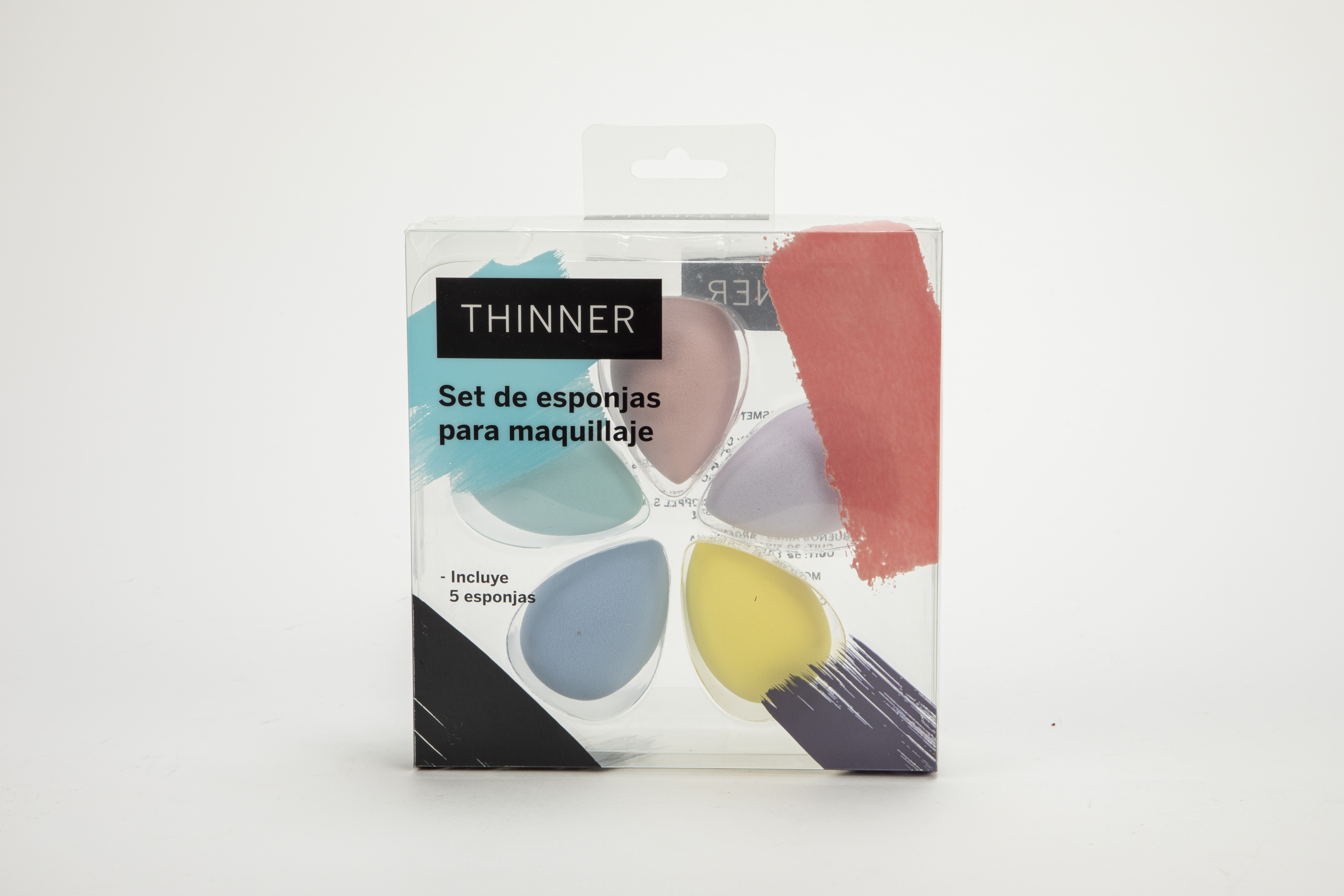 Foto 2 pulgar | Foto 1 | Esponjas para Maquillaje Thinner 5 Piezas