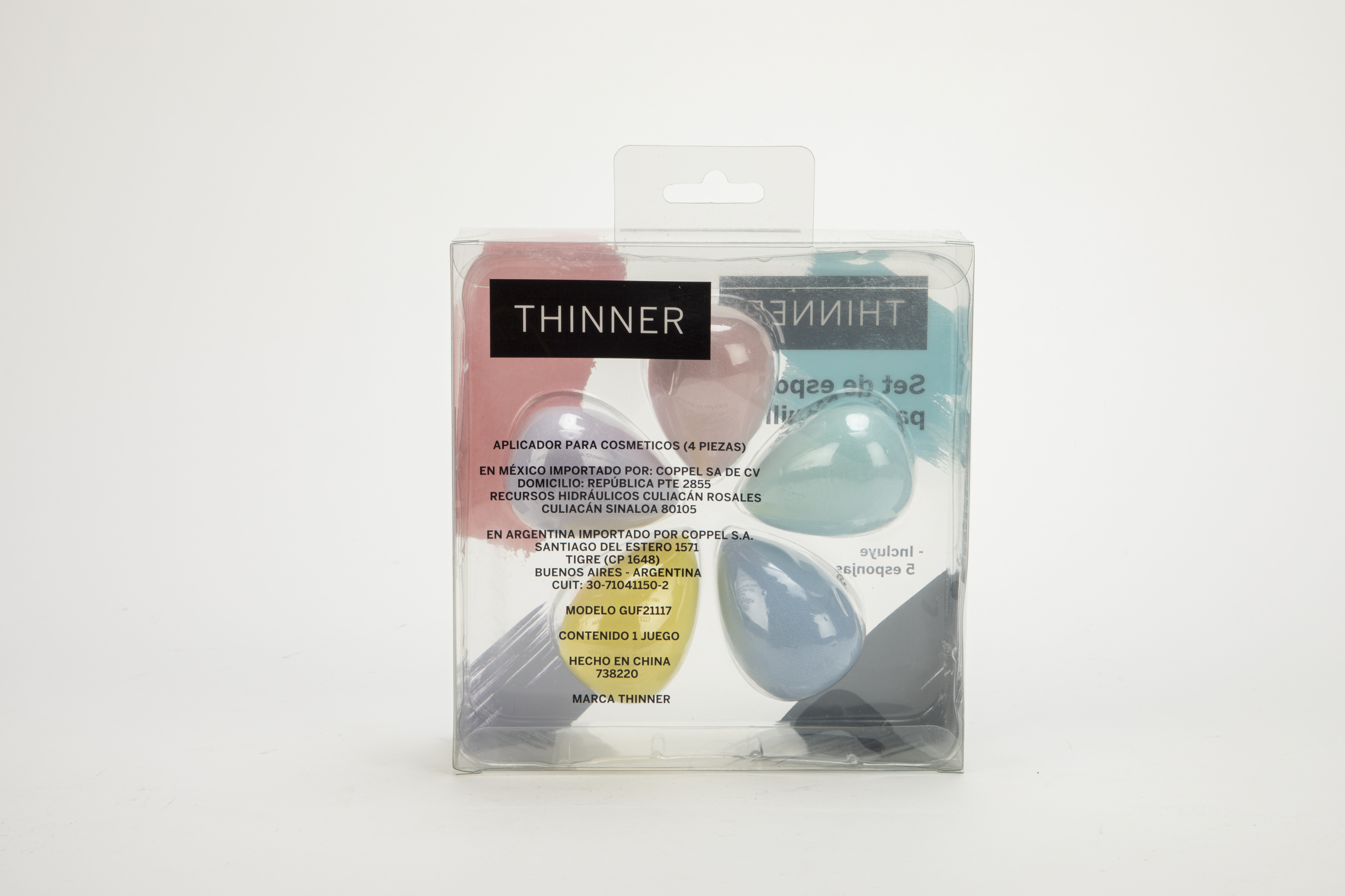 Foto 2 | Foto 2 | Esponjas para Maquillaje Thinner 5 Piezas