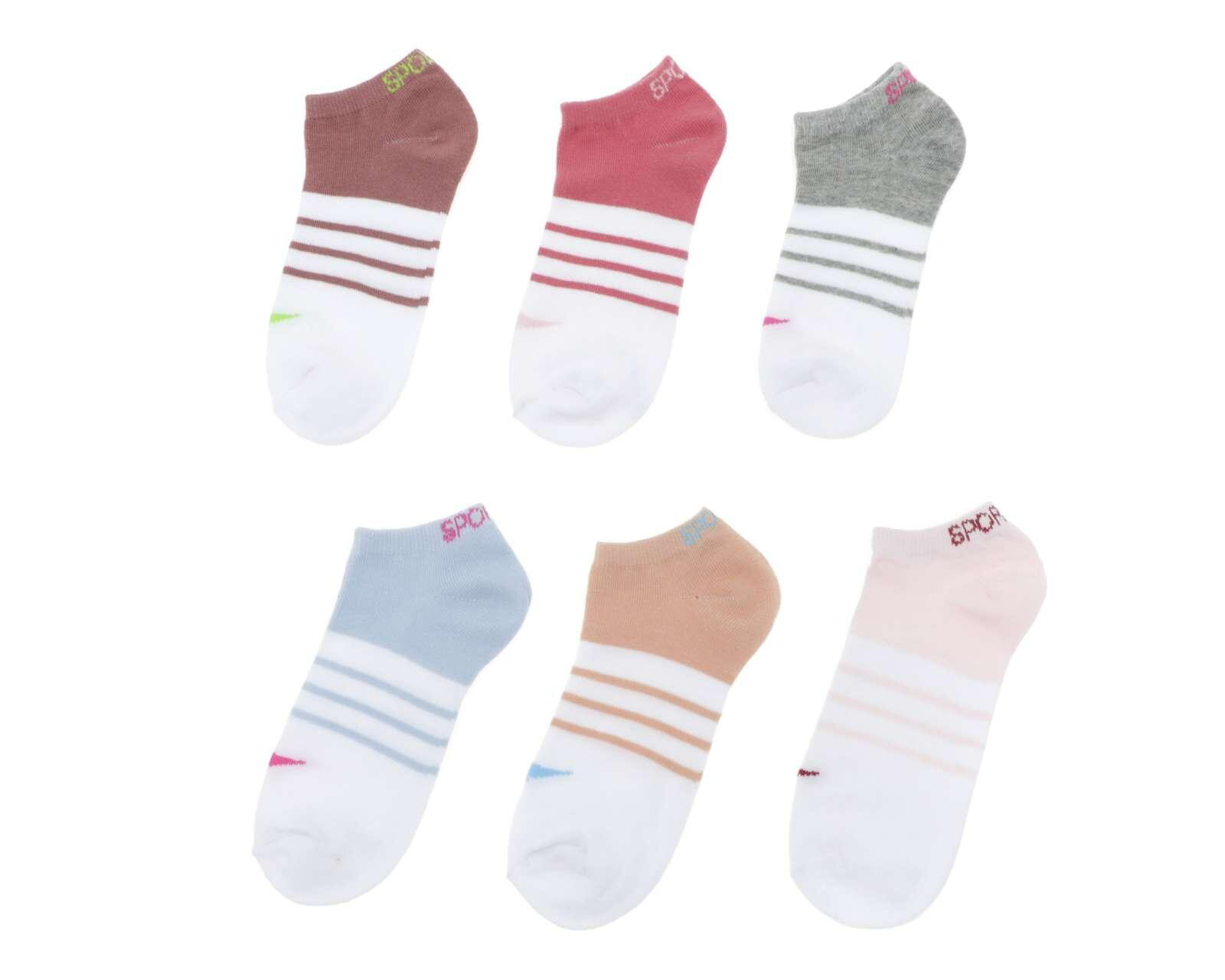 Calcetas Deportivas Tines Sportline para Mujer 6 Pares