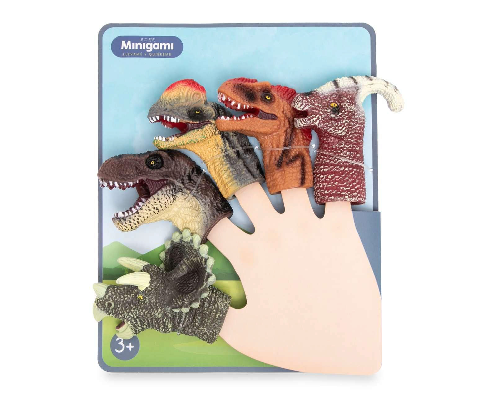 Foto 1 | Foto 1 | Puppets de Dinosaurio Minigami 5 Piezas