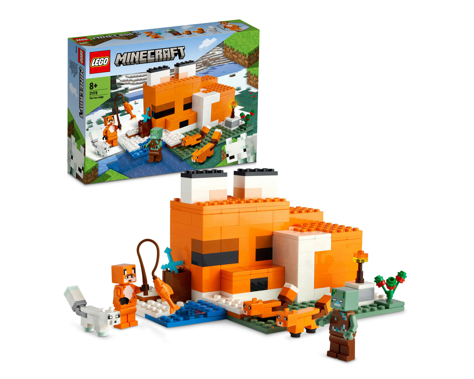Foto 2 pulgar | Foto 1 | LEGO Minecraft: El Refugio-Zorro