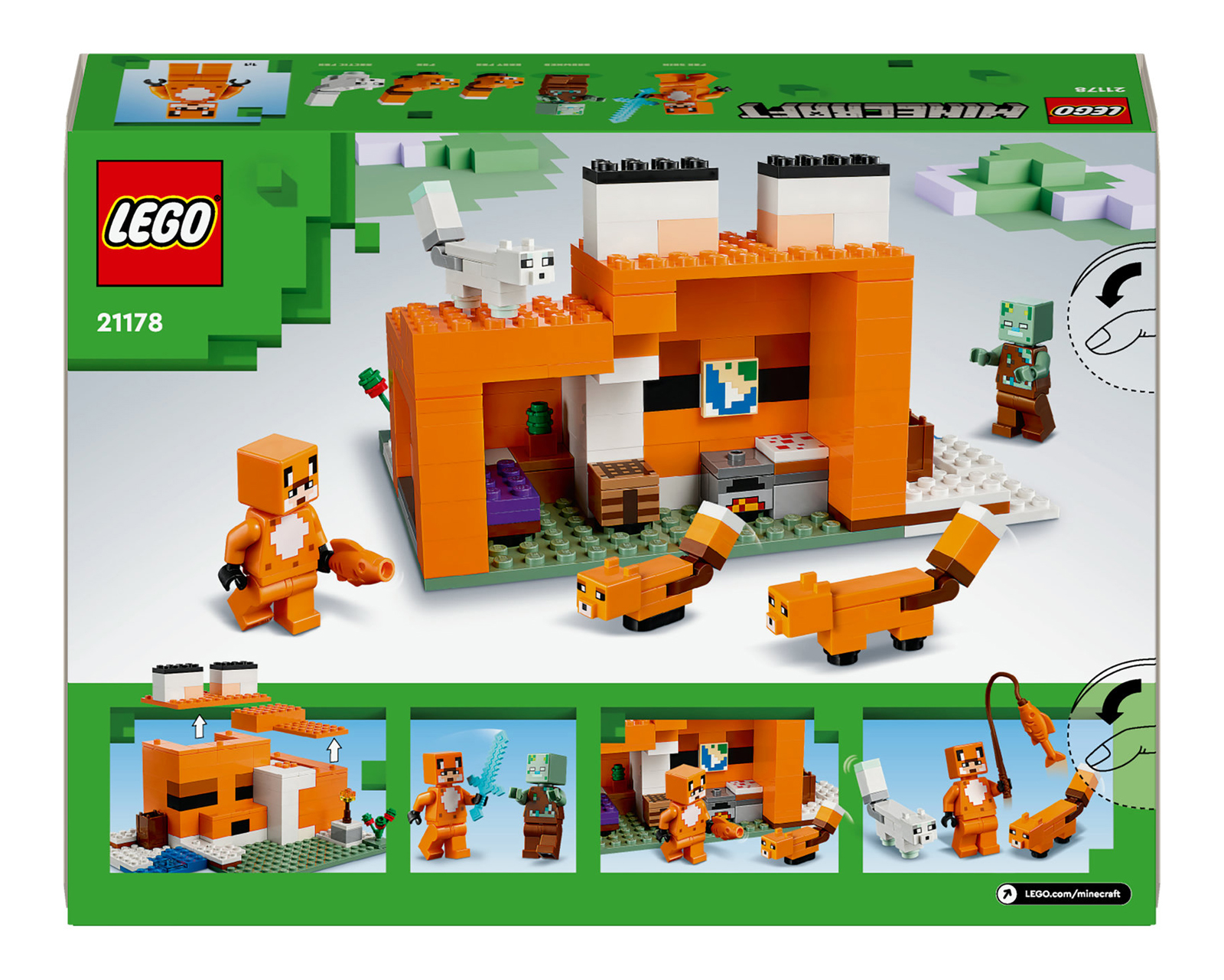 Foto 10 pulgar | Foto 9 | LEGO Minecraft: El Refugio-Zorro