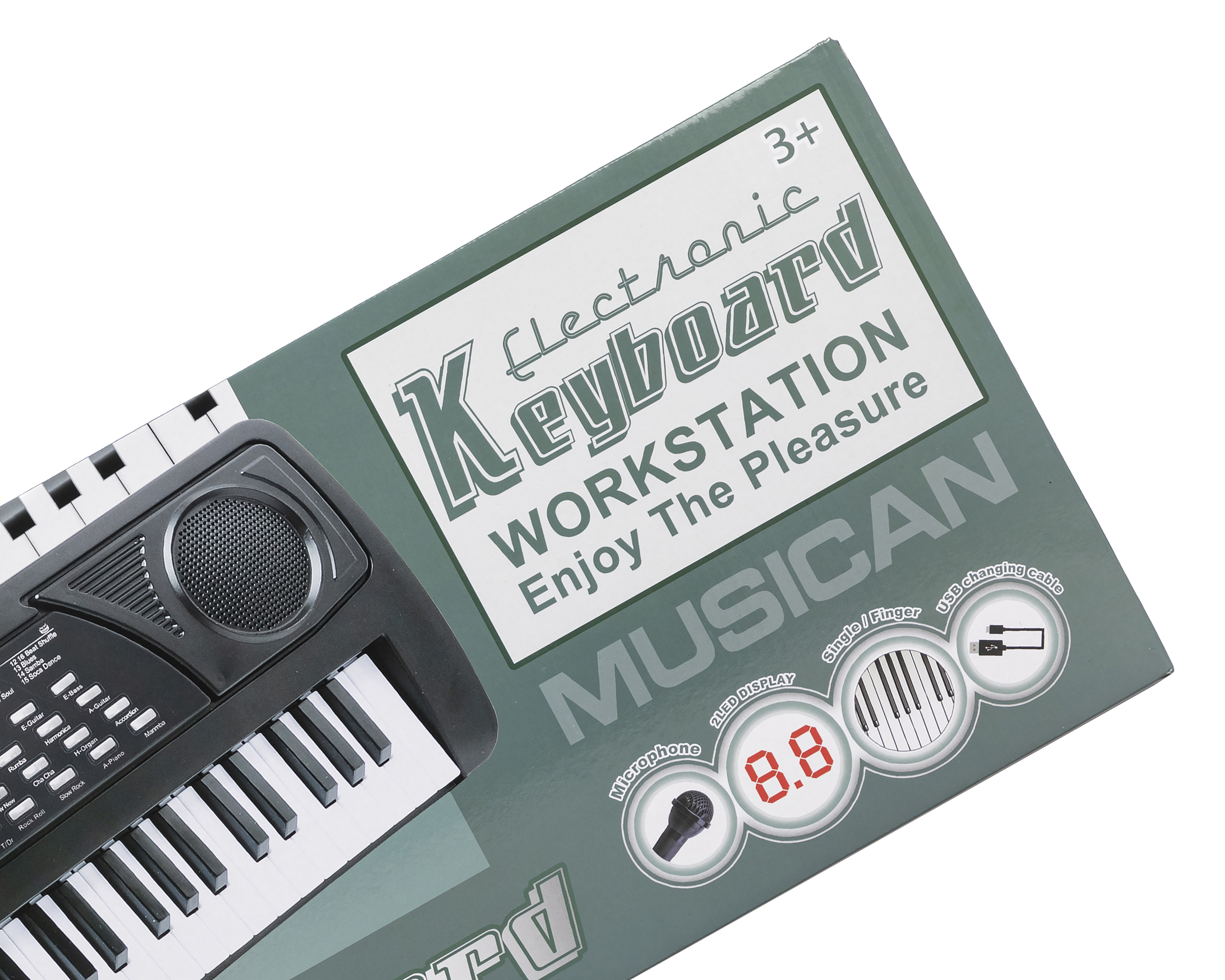 Foto 4 pulgar | Foto 3 | Teclado con Micrófono 61 Keyboard Funzone