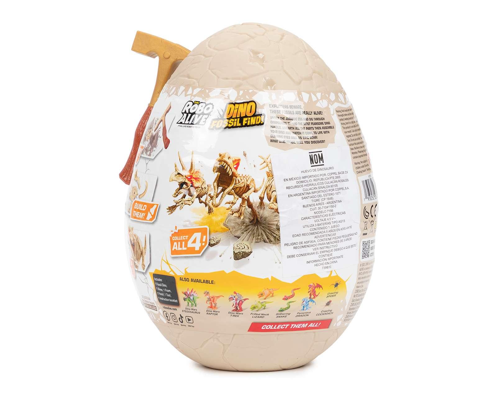 Foto 3 pulgar | Foto 2 | Huevo Sorpresa Zuru Robo Alive Dino Fossil Find