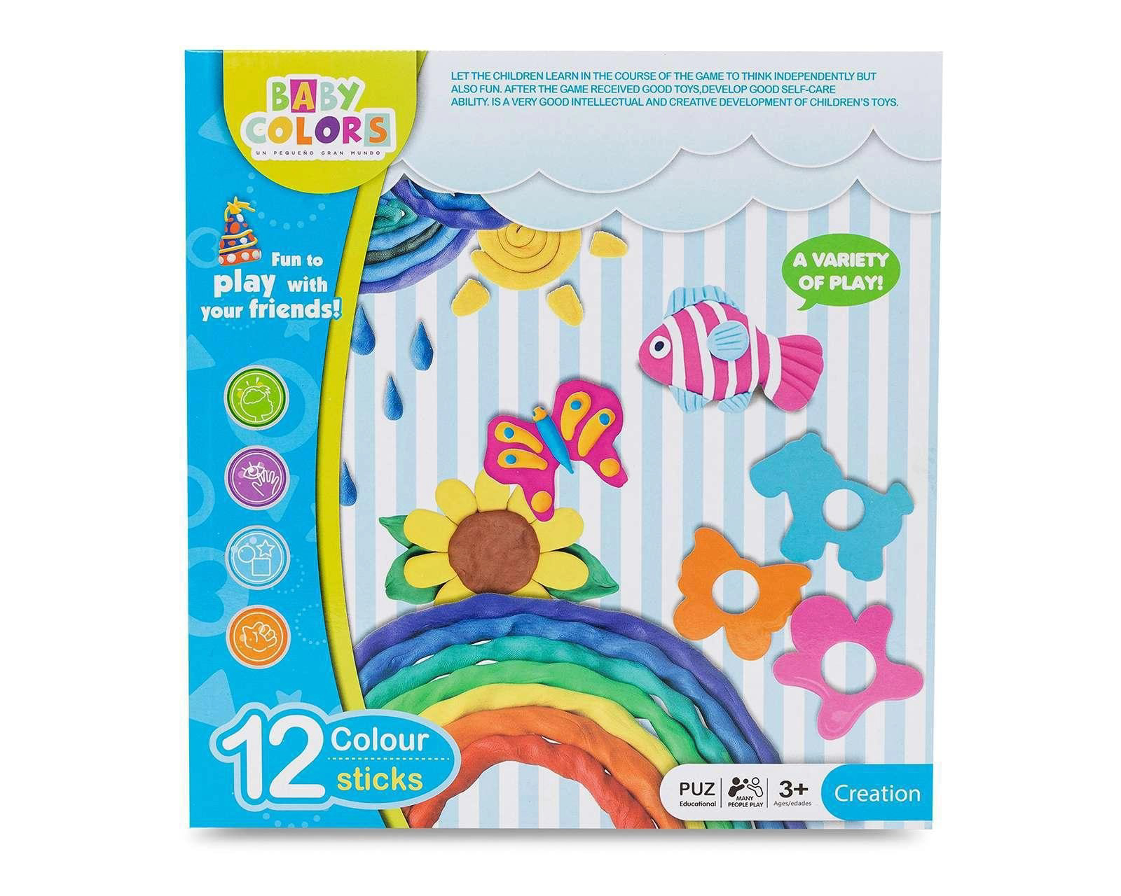 Foto 3 pulgar | Foto 2 | Plastilina Baby Colors 12 Piezas