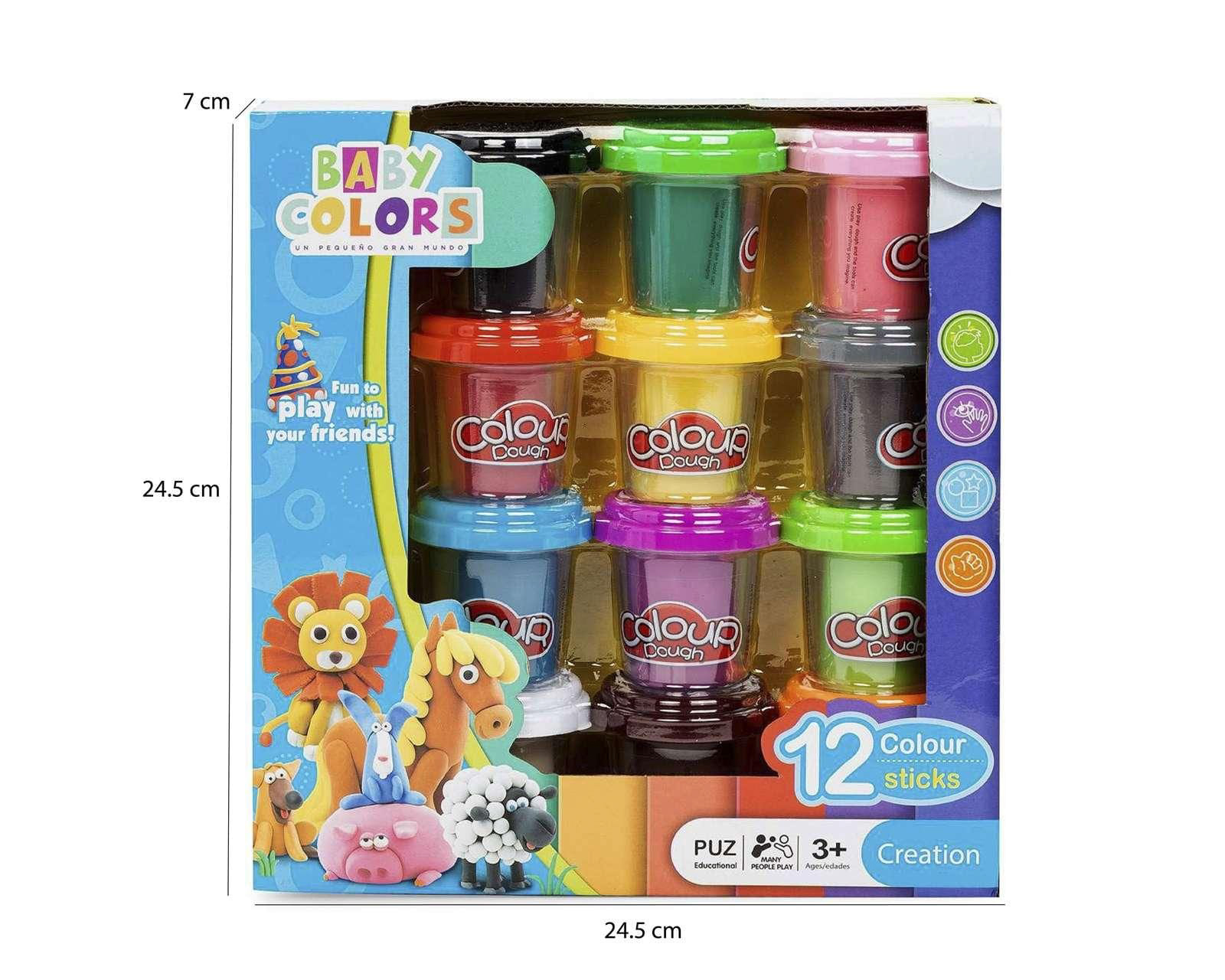 Foto 4 pulgar | Foto 3 | Plastilina Baby Colors 12 Piezas