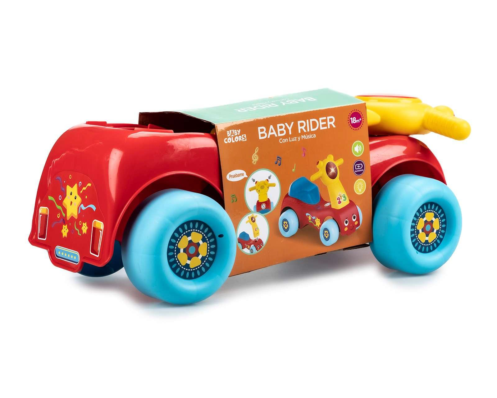 Foto 4 pulgar | Foto 3 | Montable Baby Colors Rojo