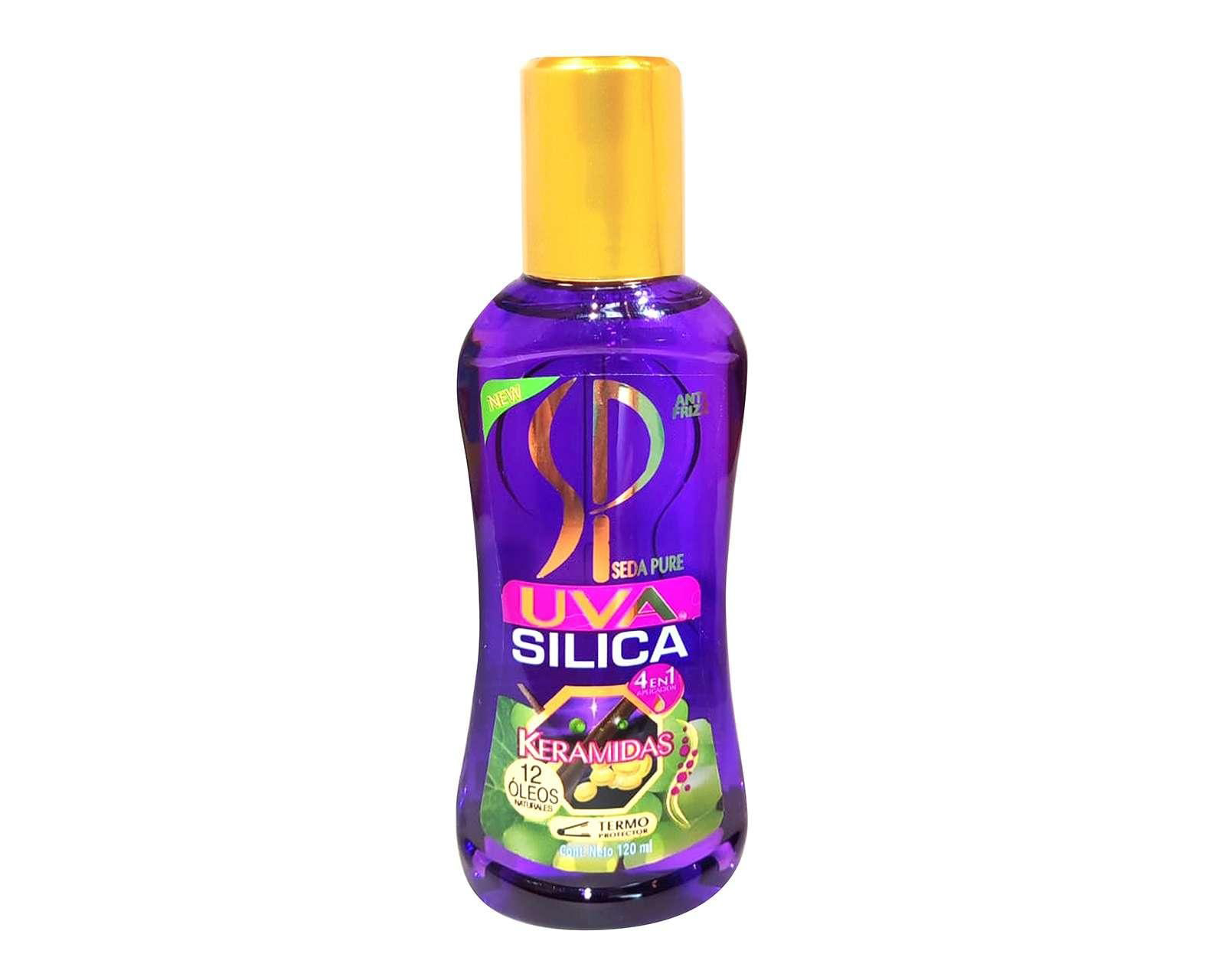Sílica para el Cabello Seda Pure 12 Óleos 4 en 1 120 ml