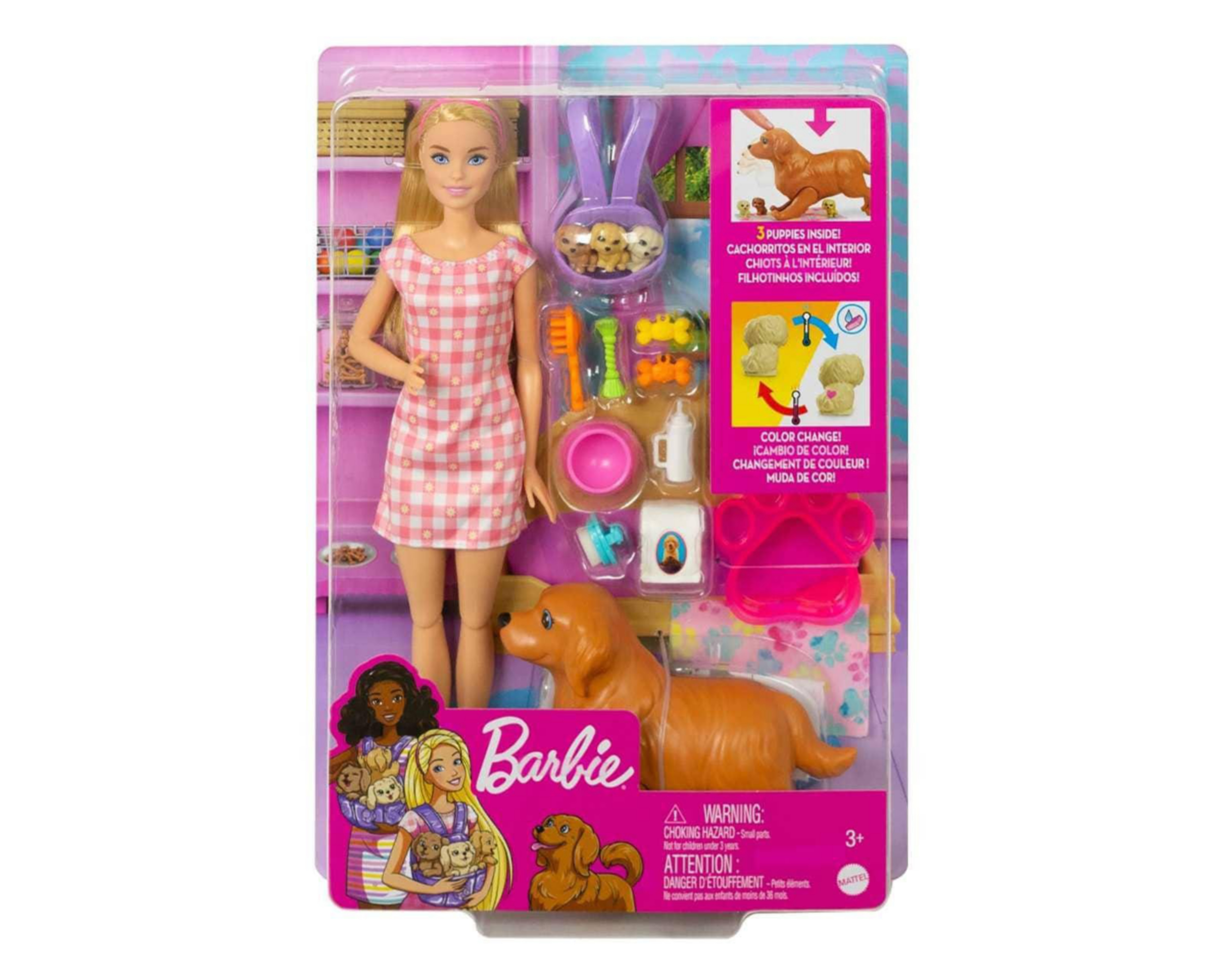 Foto 1 | Foto 1 | Muñeca Barbie Cachorros Recién Nacidos