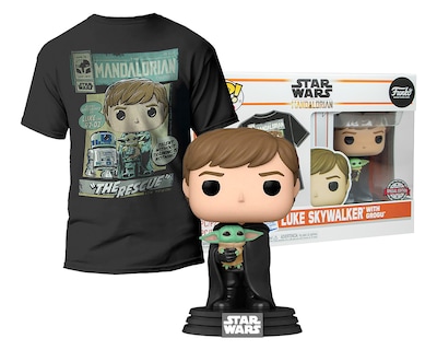 Foto 1 | Foto 1 | Funko Star Wars The Mandalorian Luke Skywalker y Playera Talla CH