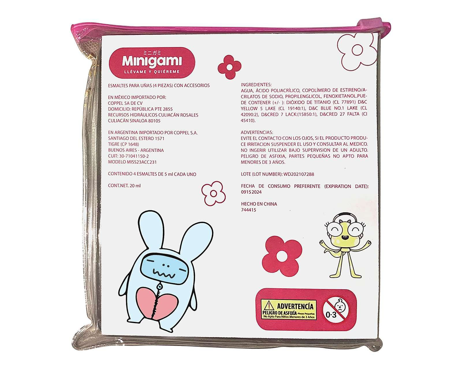 Foto 3 pulgar | Foto 2 | Esmalte para Uñas Minigami 4 Piezas