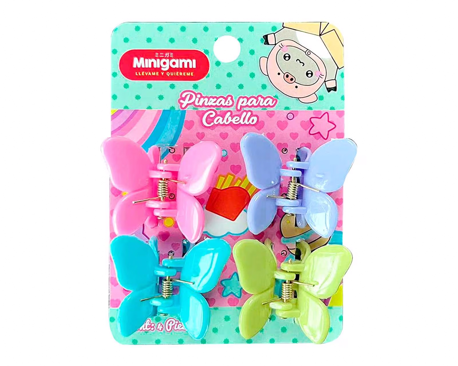 Broches para Cabello Minigami 4 Piezas