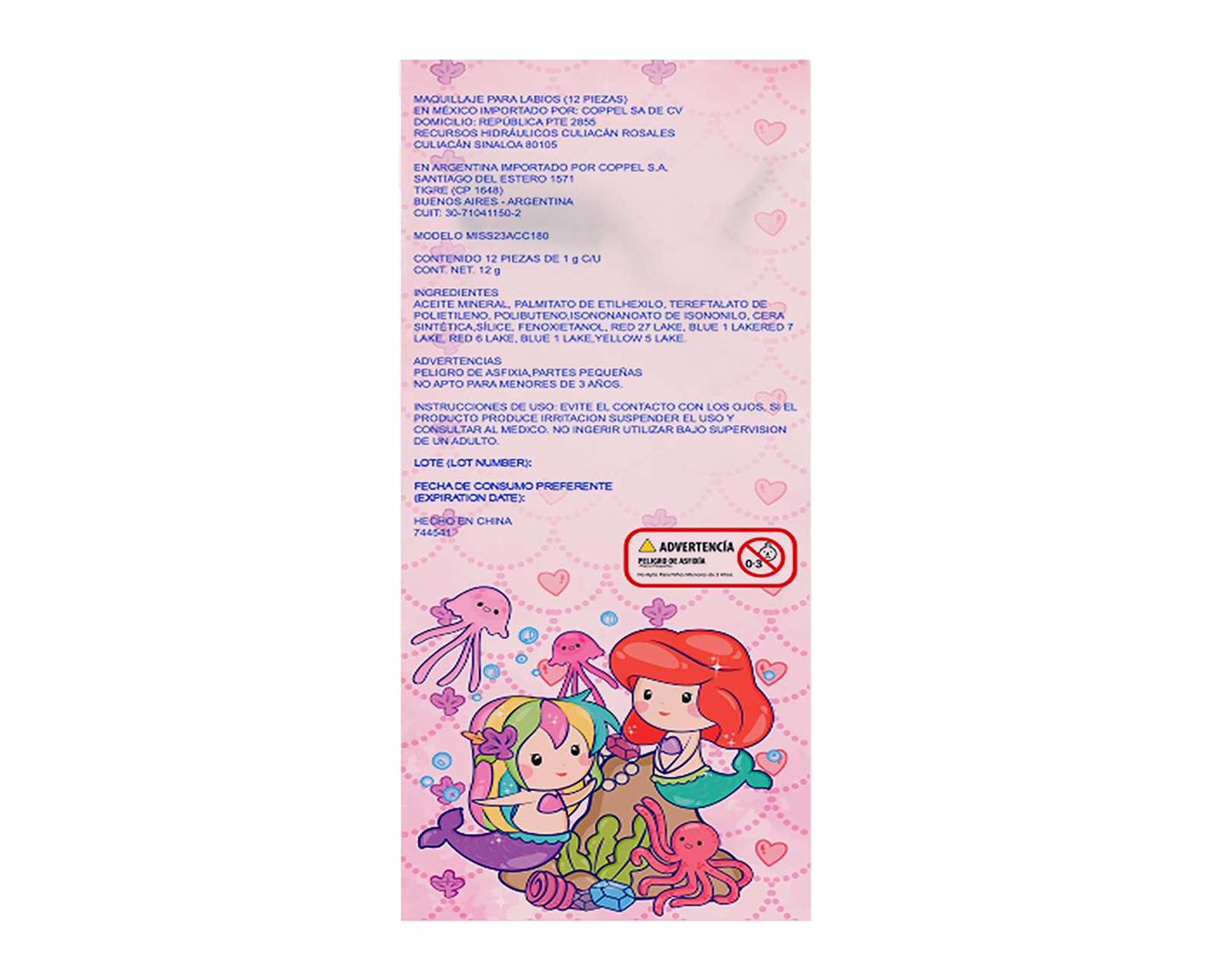 Foto 3 pulgar | Foto 2 | Labial Líquido Minigami para Niña 6 Piezas