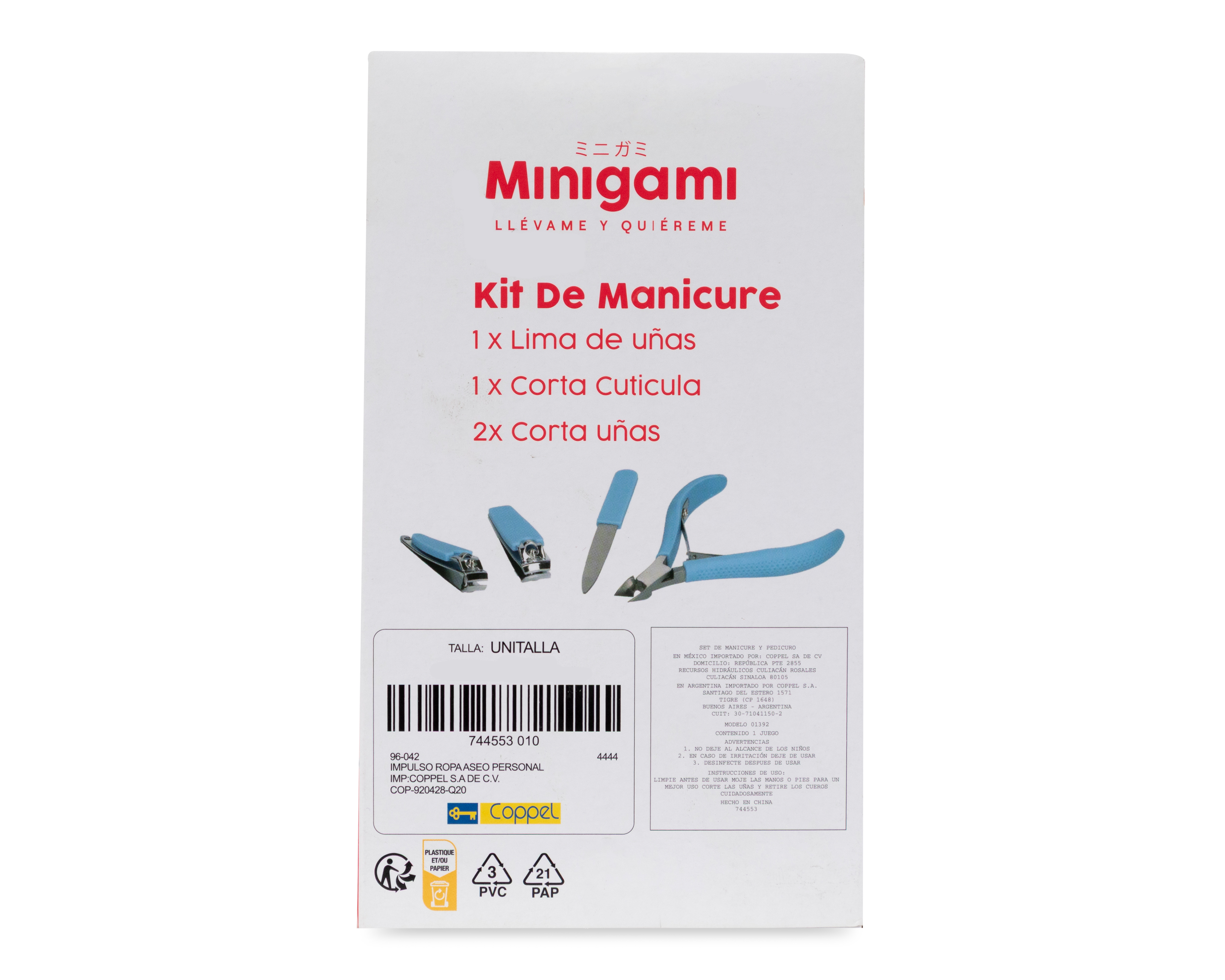 Foto 2 | Foto 2 | Kit de Manicura Minigami 4 Piezas