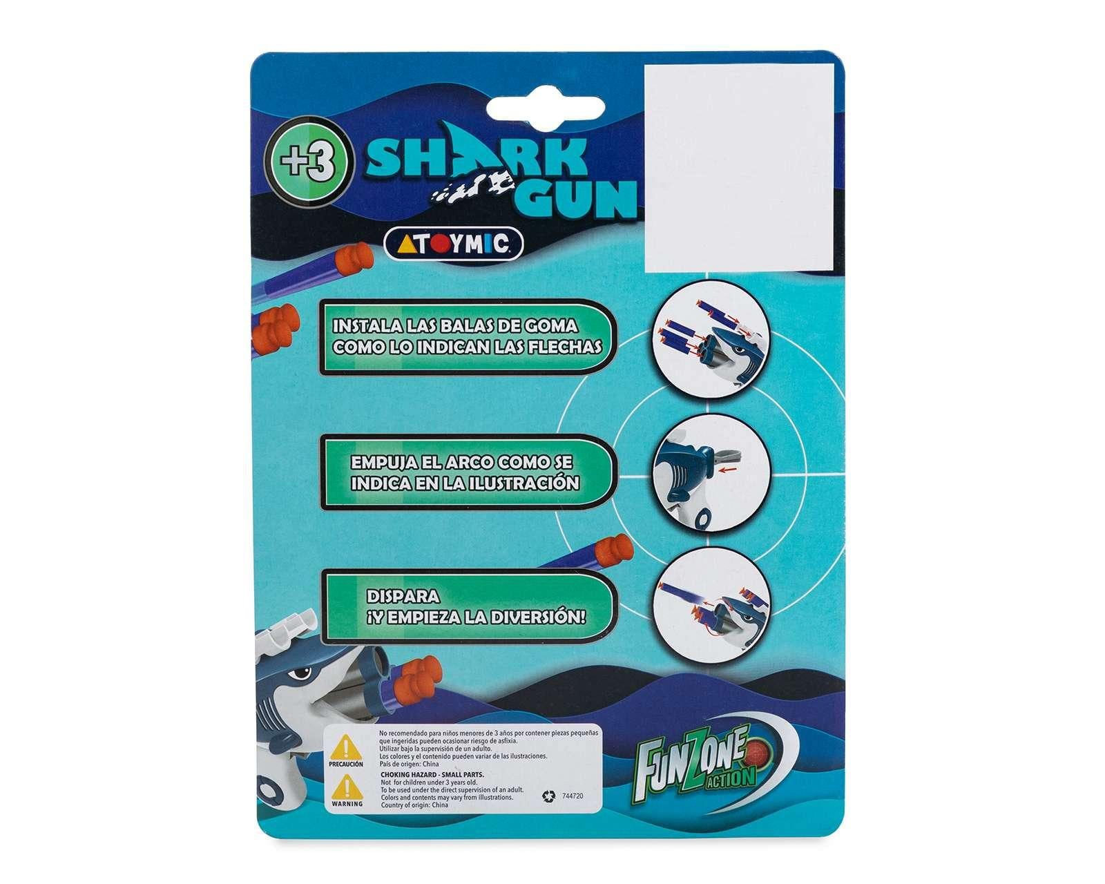 Foto 3 pulgar | Foto 2 | Lanzadardos Funzone Shark Gun 1 Pieza