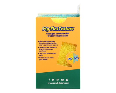 Foto 4 | Foto 4 | Esponja Scrub Daddy Multiusos 4 Piezas