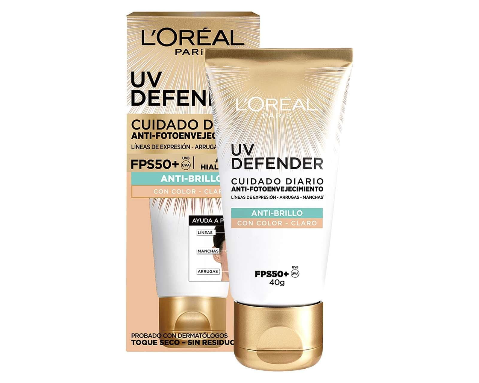 Foto 2 pulgar | Foto 1 | Crema Facial L'Oreal UV Defender 40 g