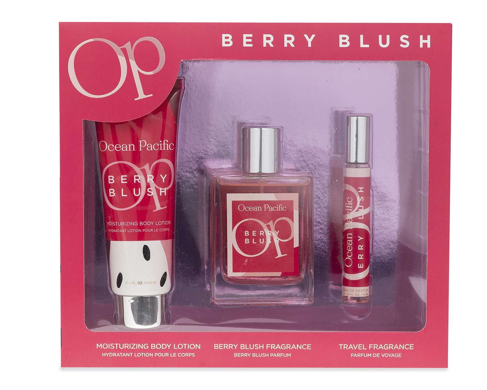 Estuche para Mujer Ocean Pacific Berry Blush 3 Piezas