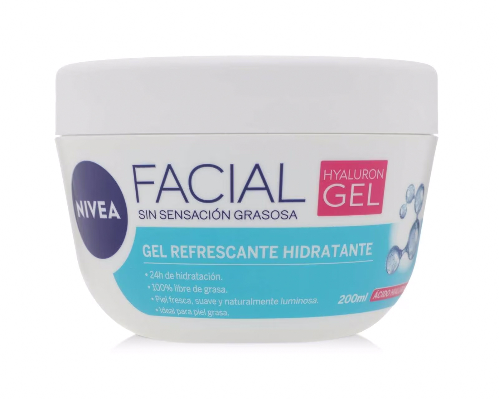 Foto 2 pulgar | Foto 1 | Gel Facial con Ácido Hialurónico Nivea 200 ml