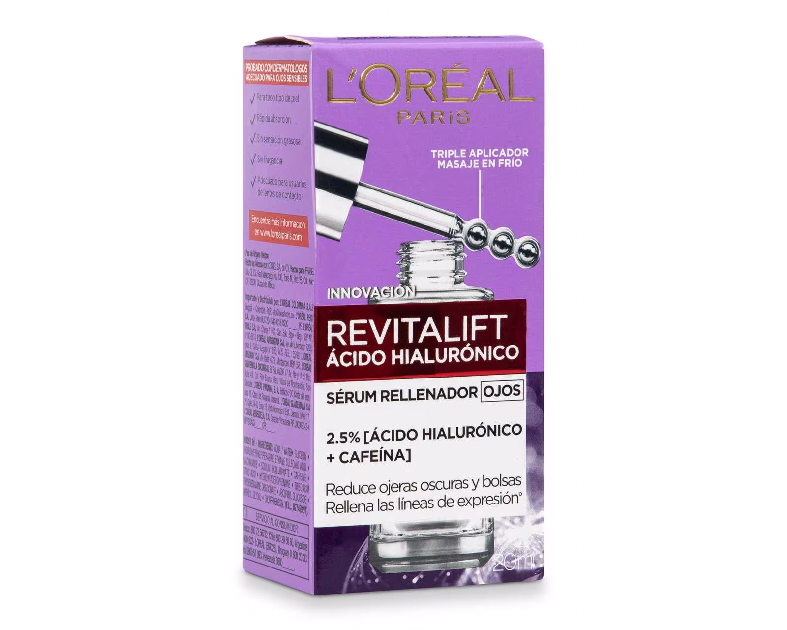 Foto 4 | Foto 5 | Sérum para Ojos Rellenador con Ácido Hialurónico Revitalift 20 ml