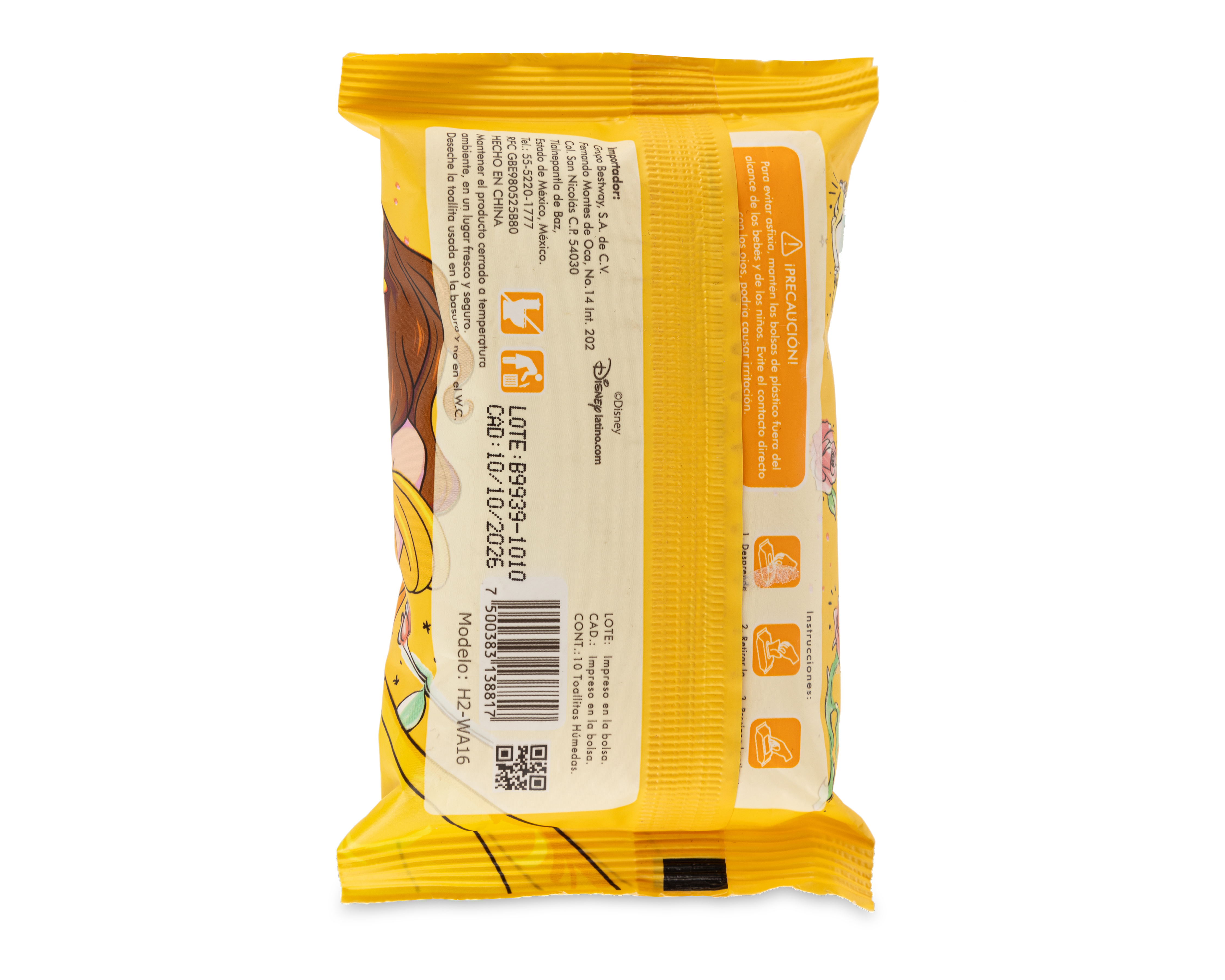 Foto 3 pulgar | Foto 2 | Toallitas Húmedas Disney Princesas Antibacteriales 10 Piezas