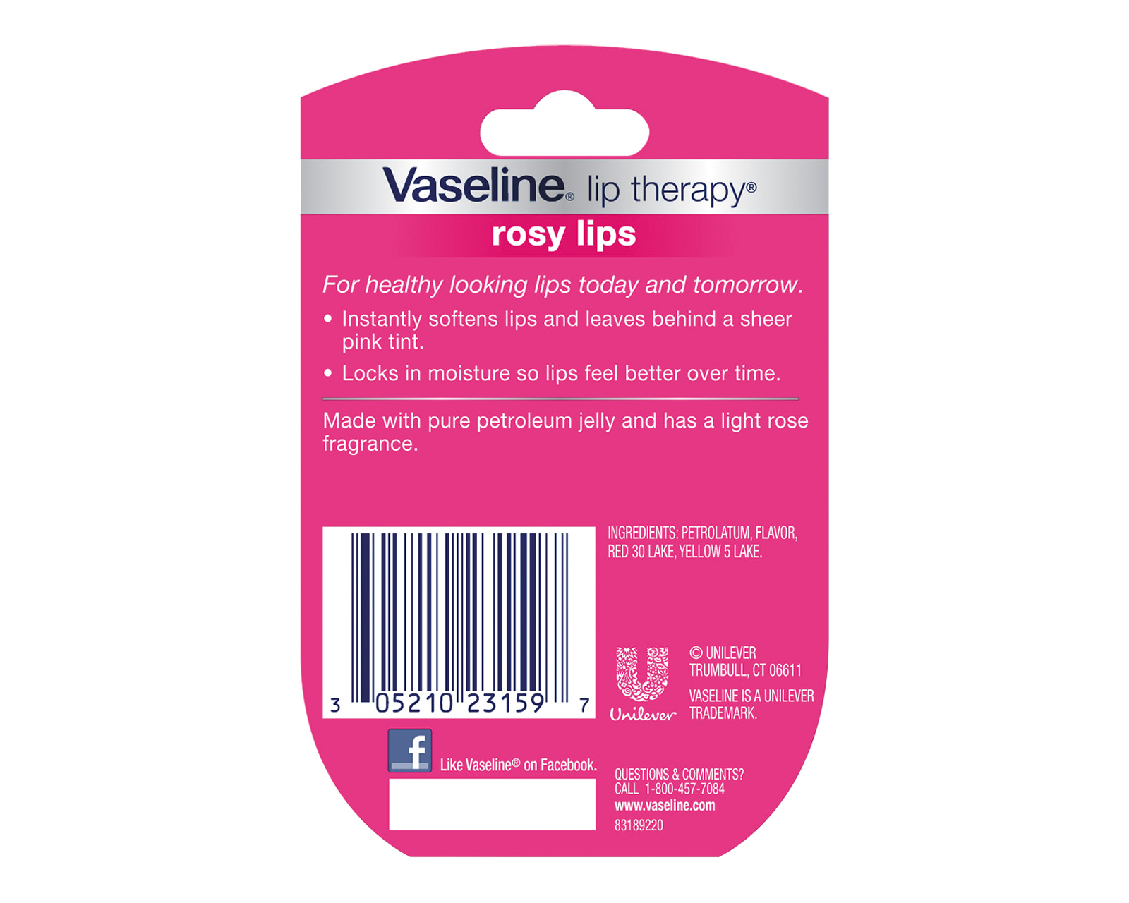 Foto 3 pulgar | Foto 2 | Bálsamo para Labios Vaseline Rosy Lips