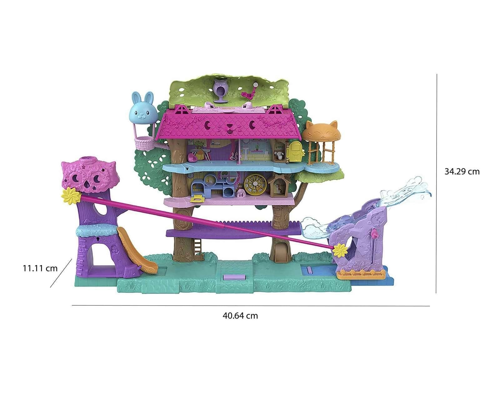 Foto 11 pulgar | Foto 10 | Pollyville Polly Pocket Casa de Aventuras del Árbol