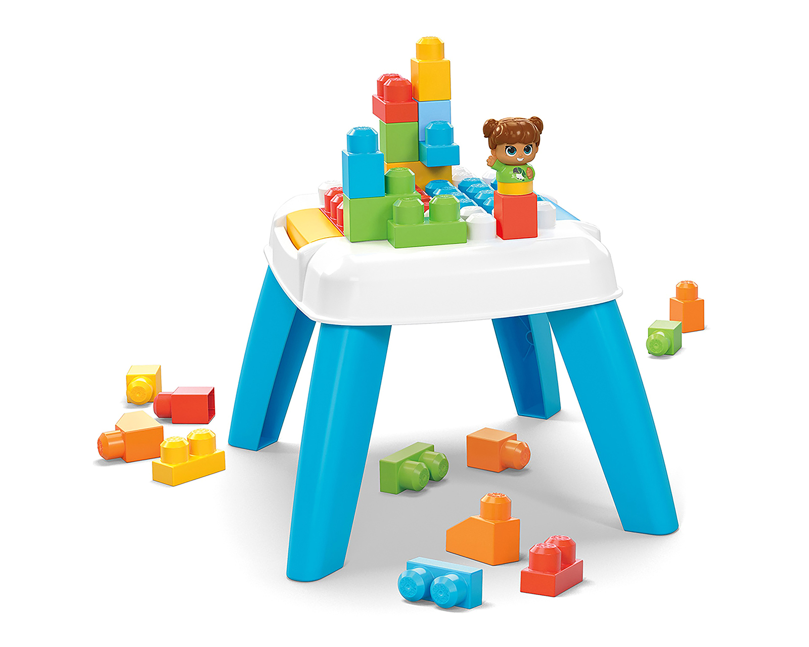 Mesa con Bloques de Construcción Mega Bloks 25 Piezas