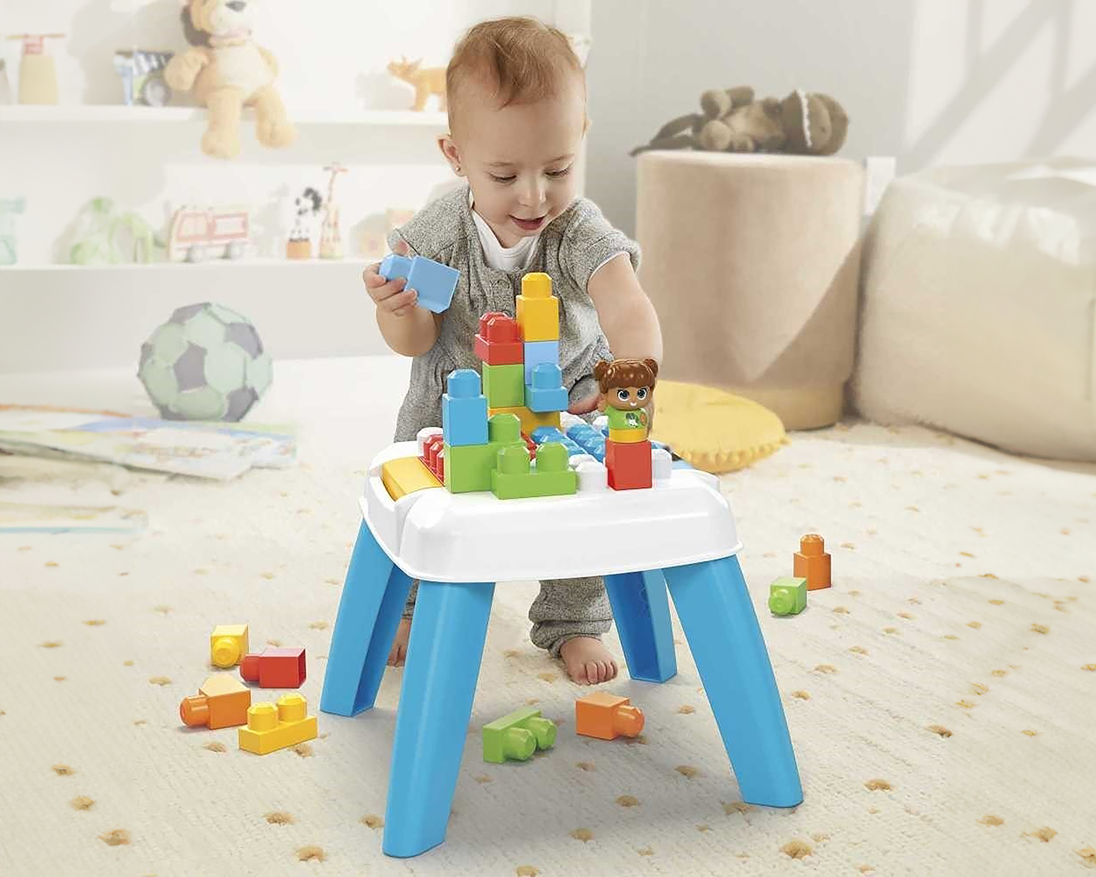 Foto 5 | Foto 5 | Mesa con Bloques de Construcción Mega Bloks 25 Piezas