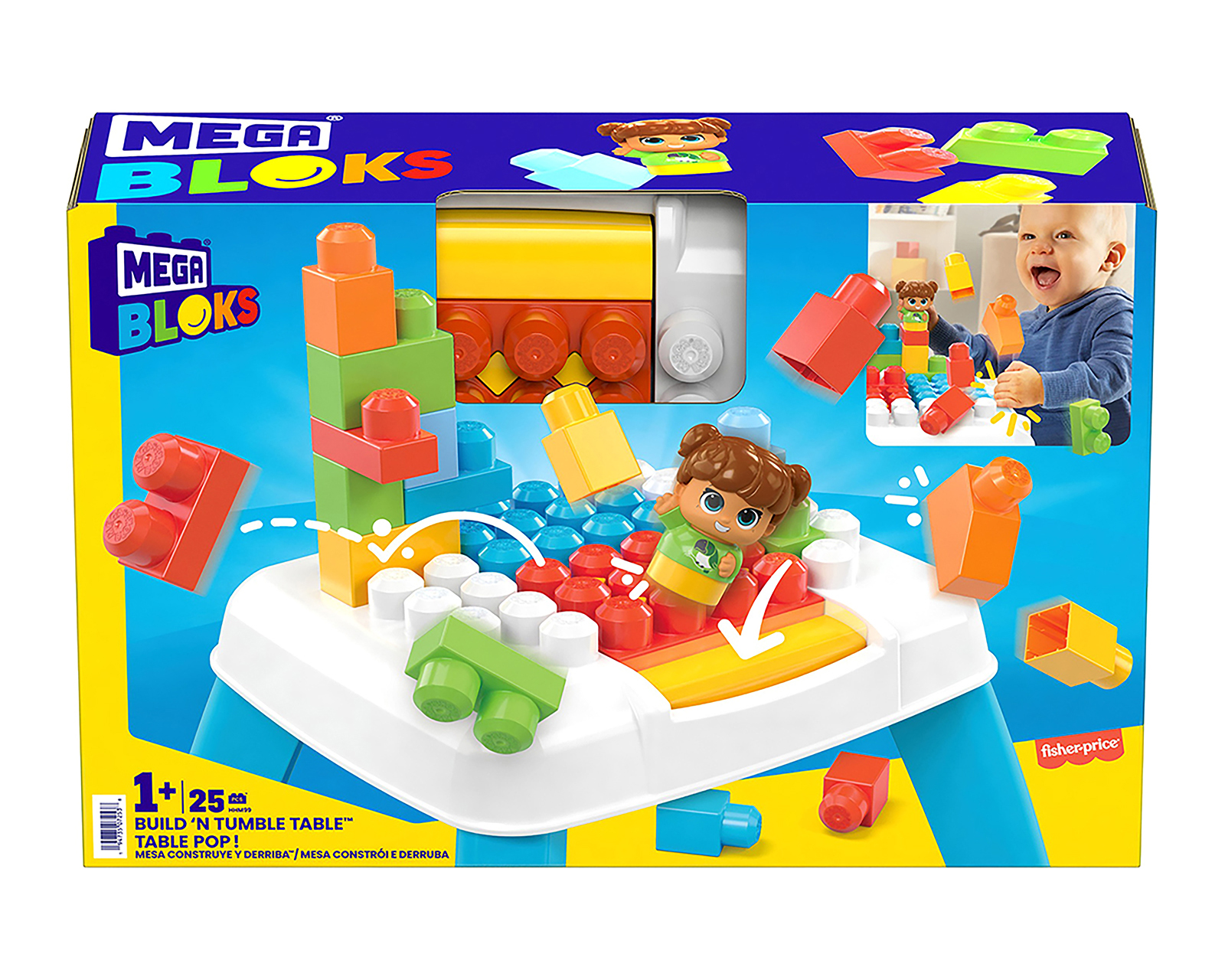 Foto 7 | Foto 7 | Mesa con Bloques de Construcción Mega Bloks 25 Piezas