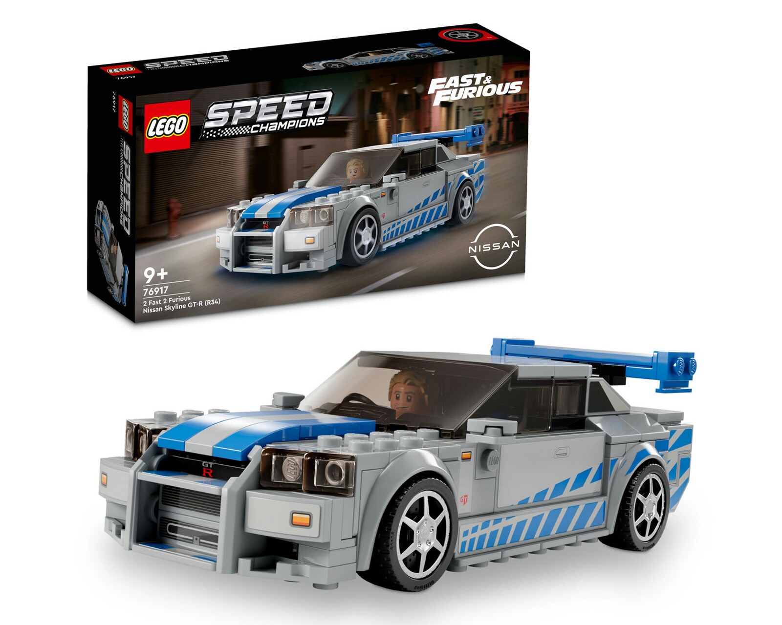 LEGO Speed Champions: Nissan Skyline GT-R (R34) de 2 Fast 2 Furious