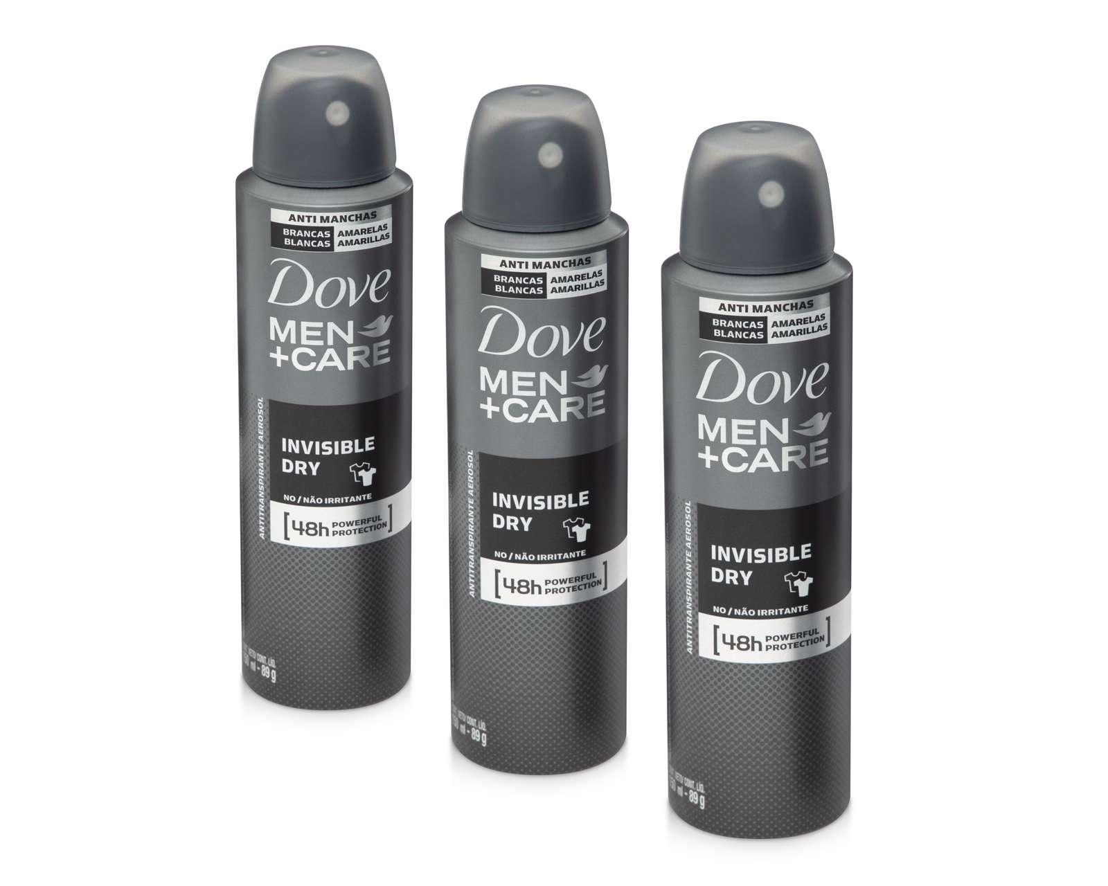 Foto 2 | Foto 2 | Antitranspirante Dove Men+Care Invisible Dry 3 Piezas