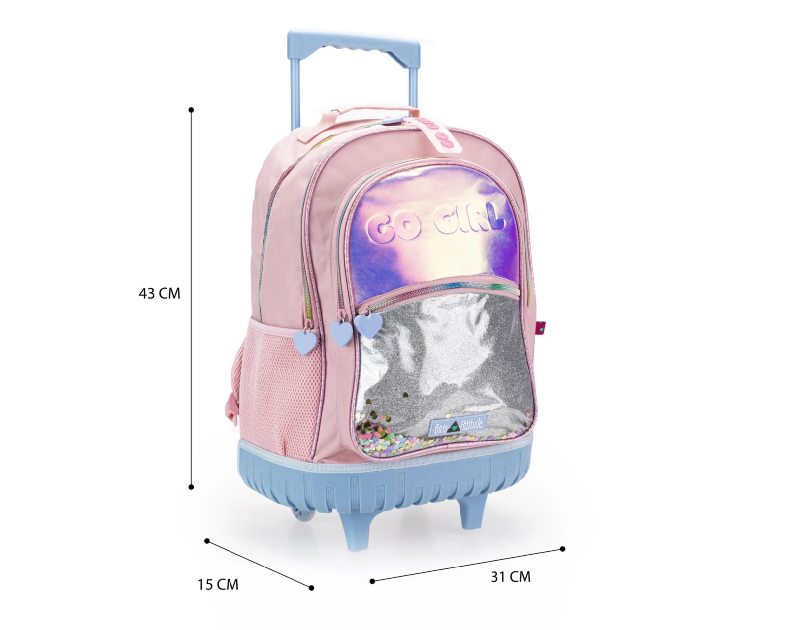 Foto 9 pulgar | Foto 8 | Mochila Escolar Girls Attitude Rosa