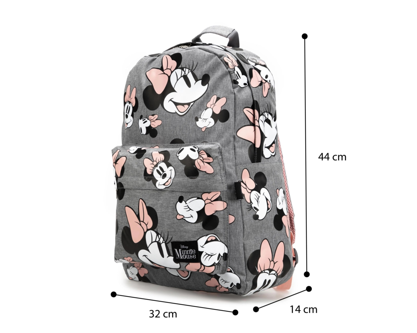 Foto 8 pulgar | Foto 7 | Mochila Disney Minnie Mouse Gris