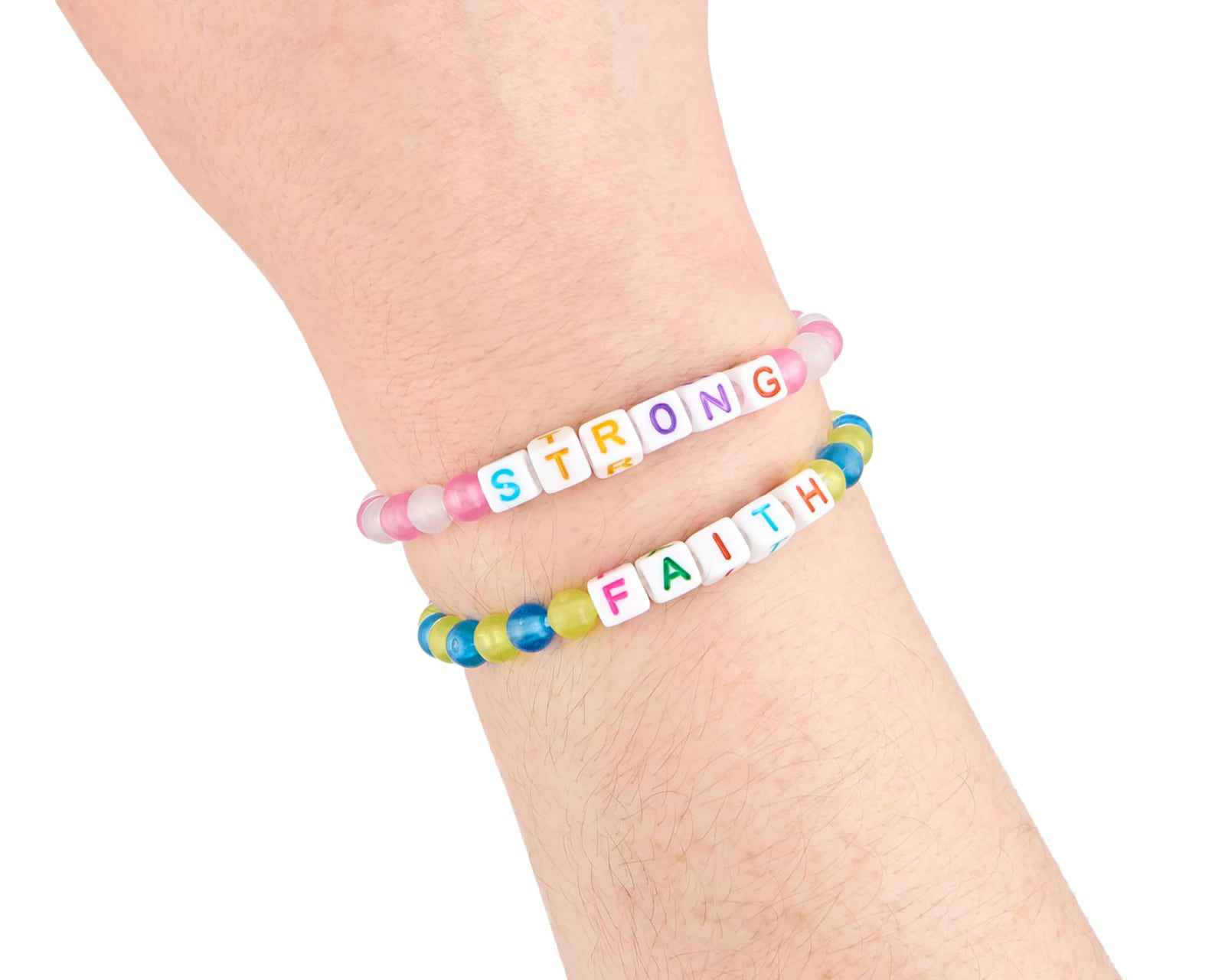 Foto 4 pulgar | Foto 3 | Pulsera Expressions con Letras 2 Piezas