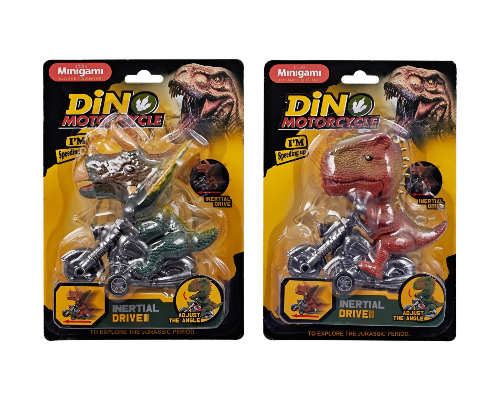 Foto 1 | Foto 1 | Dinosaurio en Motocicleta Minigami 1 Pieza al Azar