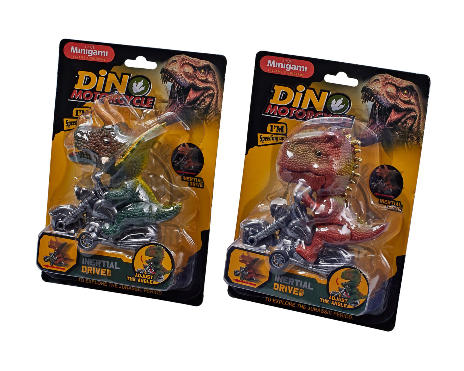 Foto 3 pulgar | Foto 2 | Dinosaurio en Motocicleta Minigami 1 Pieza al Azar