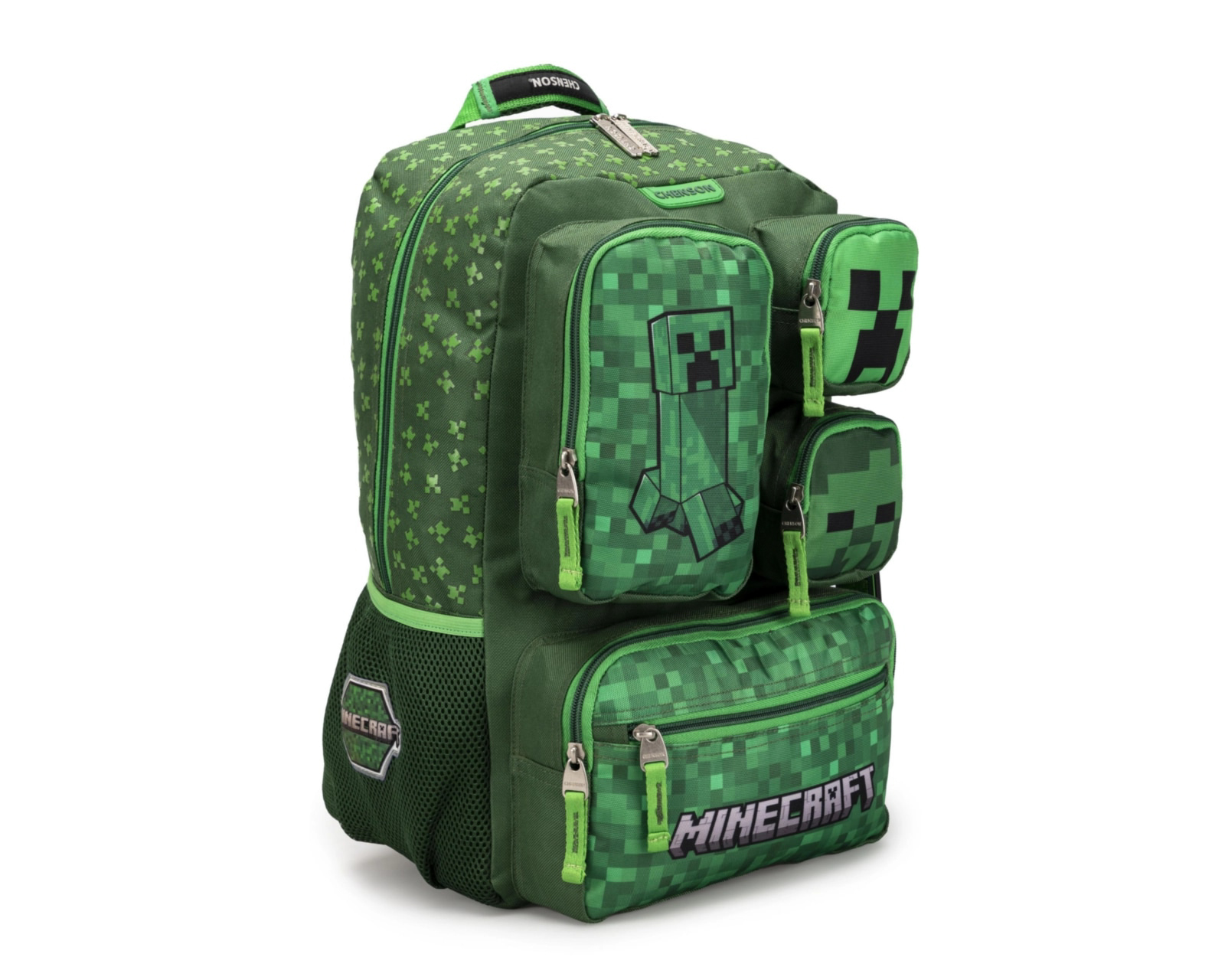 Foto 3 pulgar | Foto 2 | Mochila Minecraft Verde