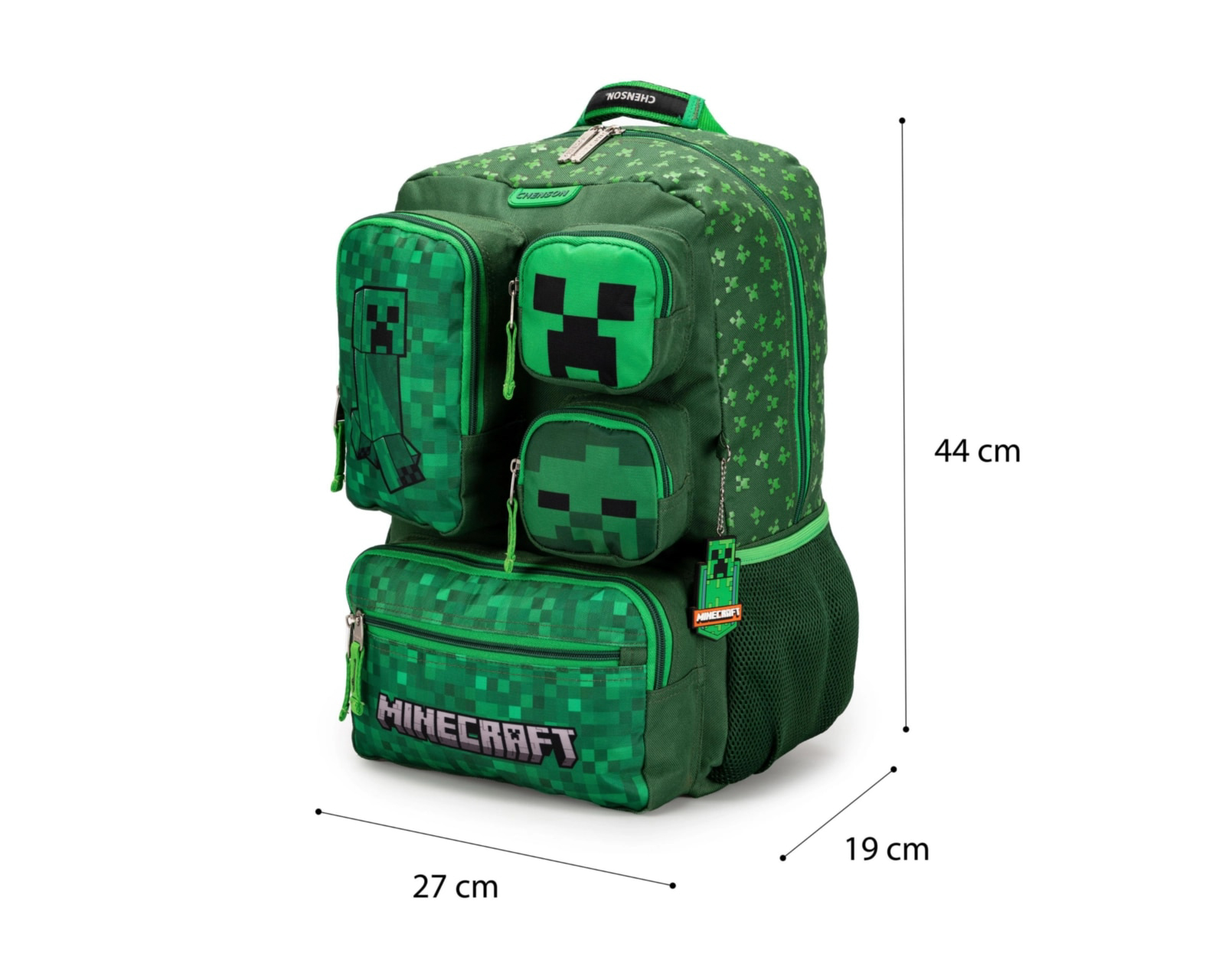 Foto 8 pulgar | Foto 7 | Mochila Minecraft Verde