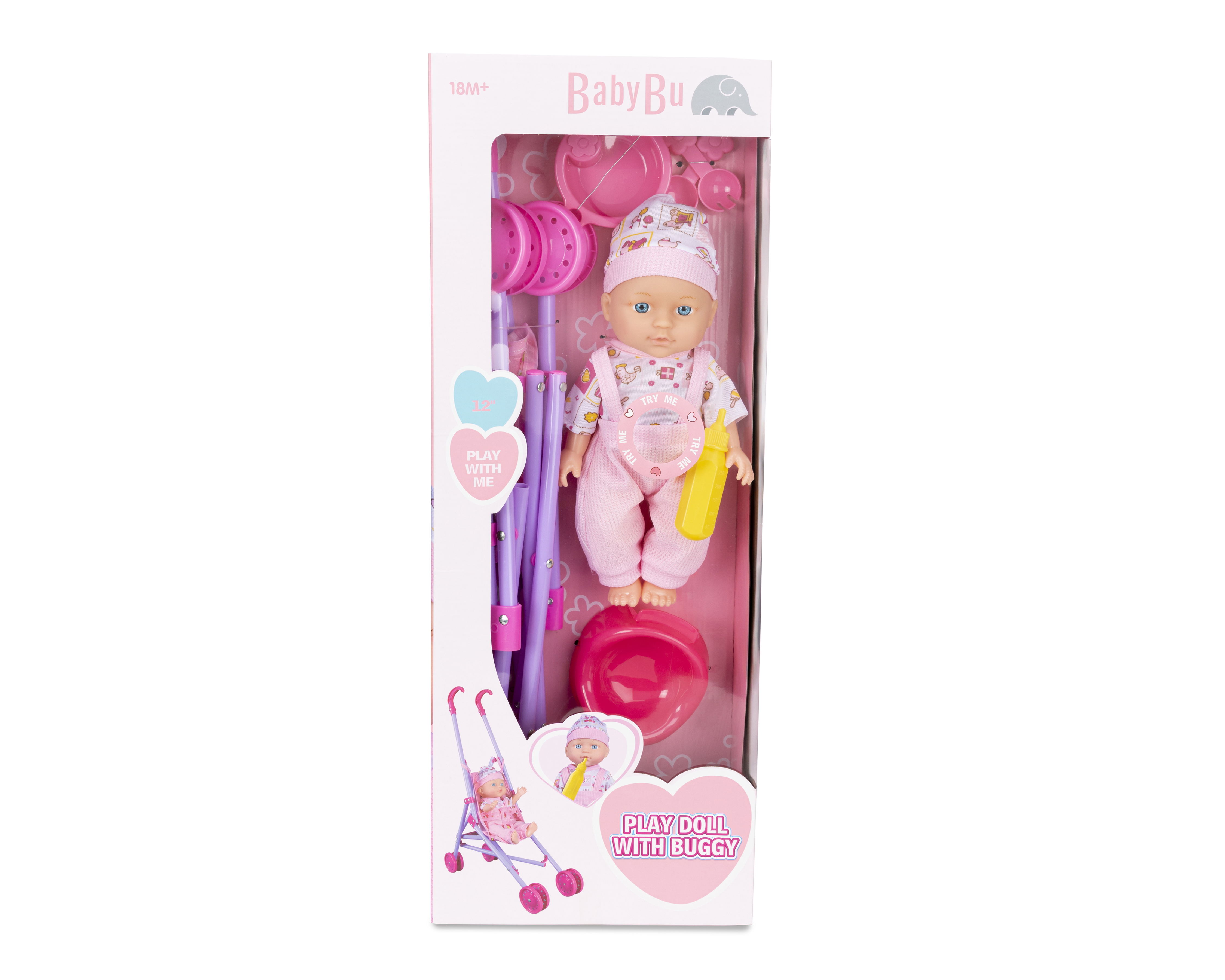 Foto 2 pulgar | Foto 1 | Muñeca Baby Bu con Carriola y Accesorios