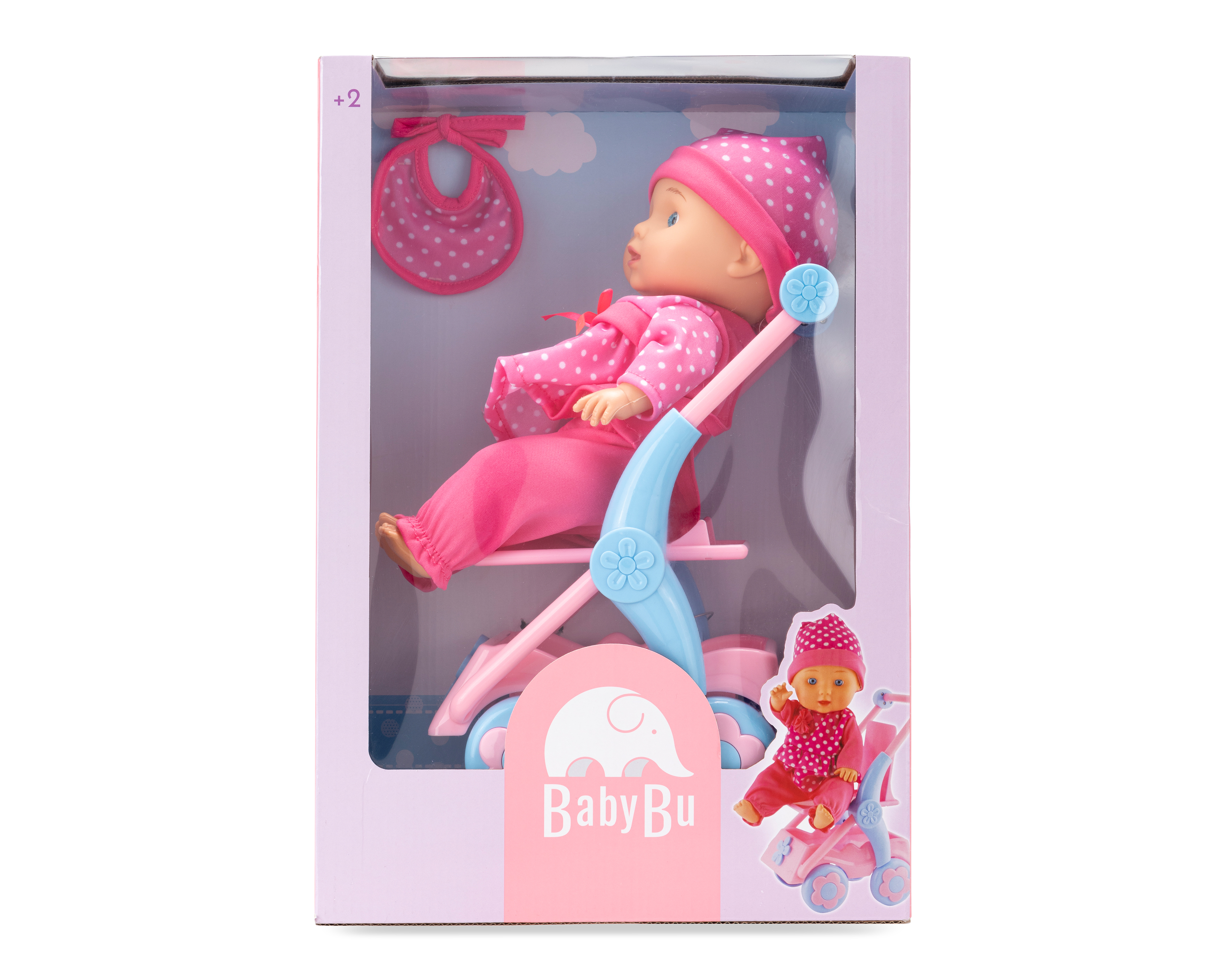 Muñeca Baby Bu con Carriola