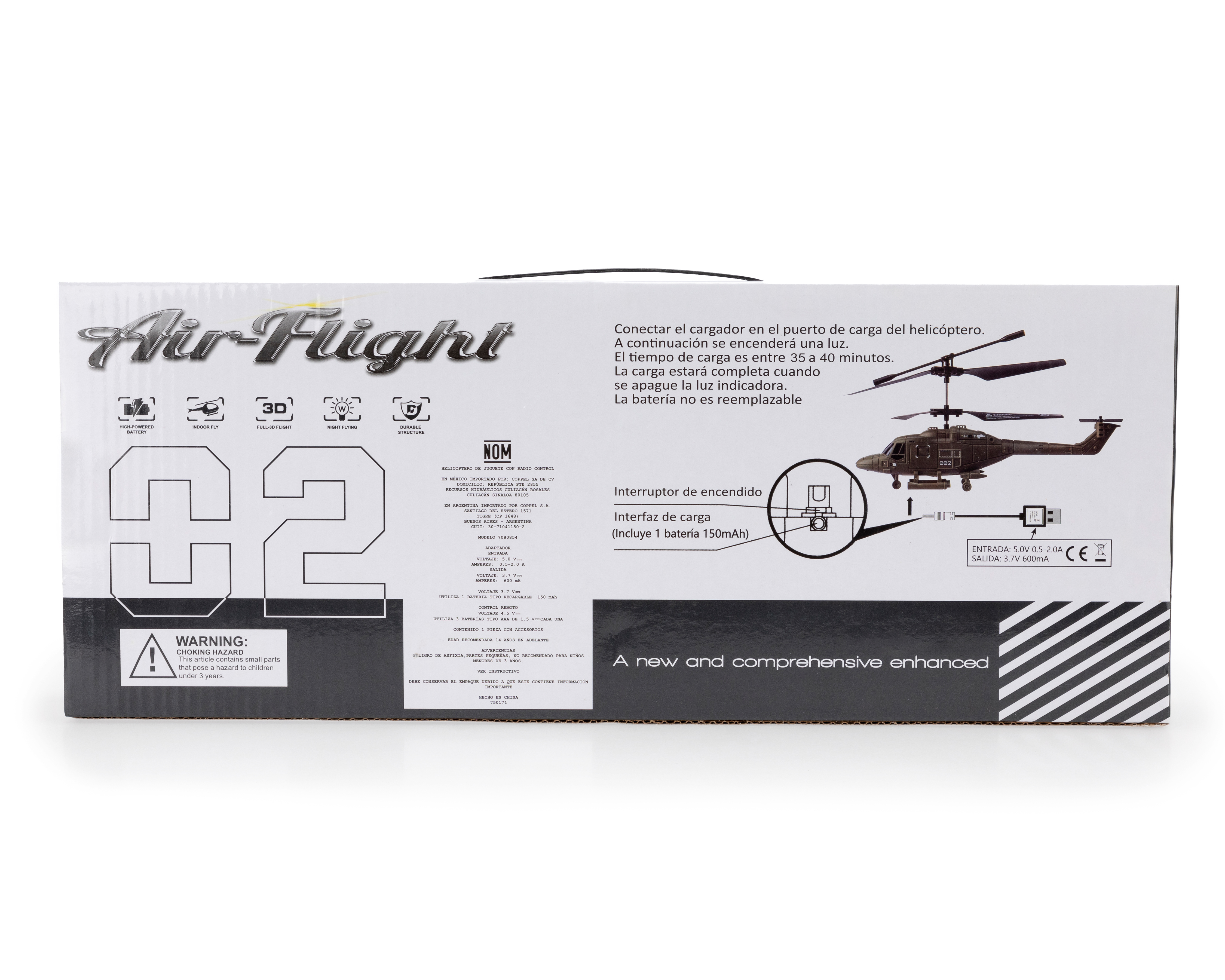 Foto 3 pulgar | Foto 2 | Helicóptero a Control Remoto Funzone con Luz