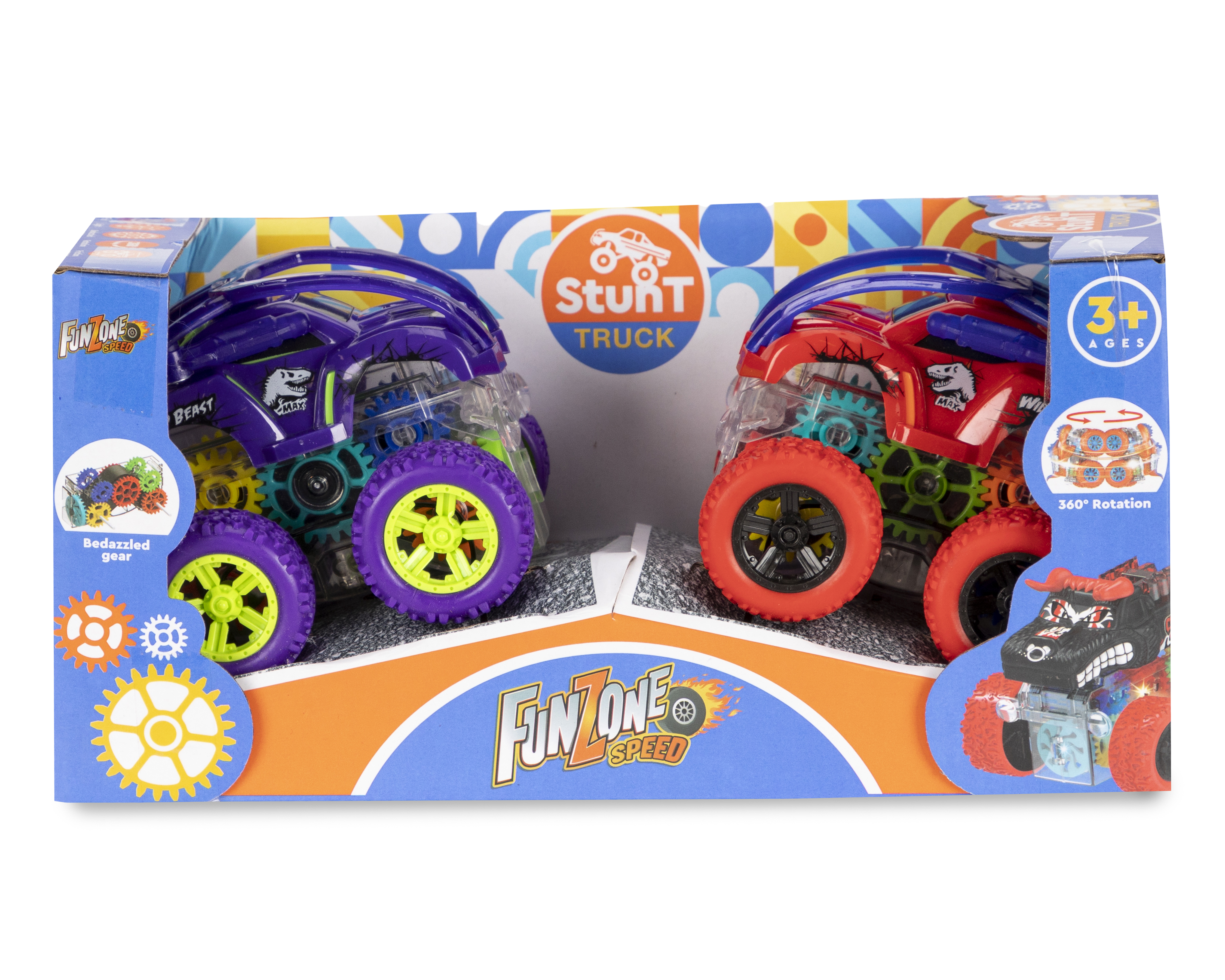 Foto 2 pulgar | Foto 1 | Vehículos Funzone Speed Stunt Truck 2 Piezas