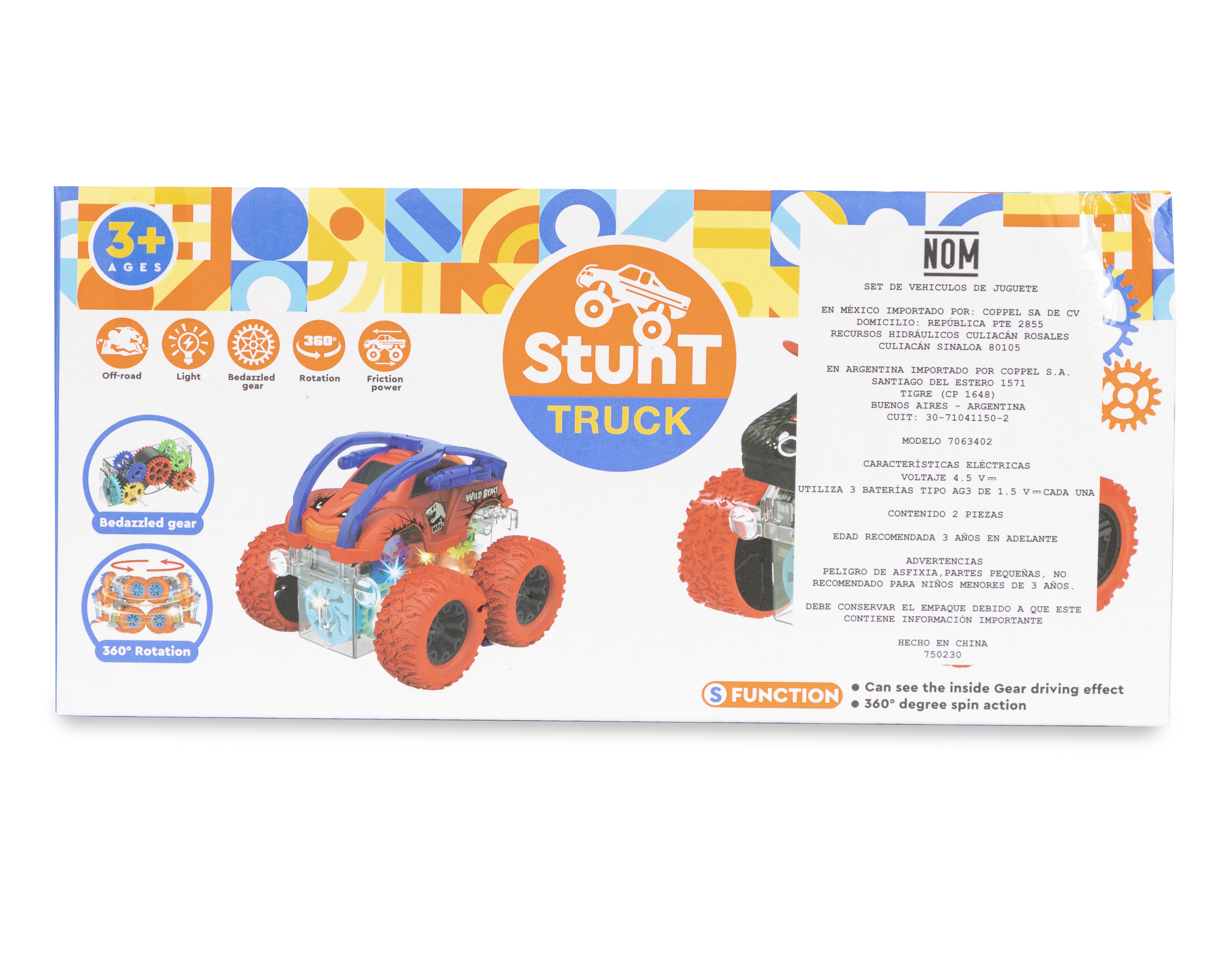 Foto 3 pulgar | Foto 2 | Vehículos Funzone Speed Stunt Truck 2 Piezas