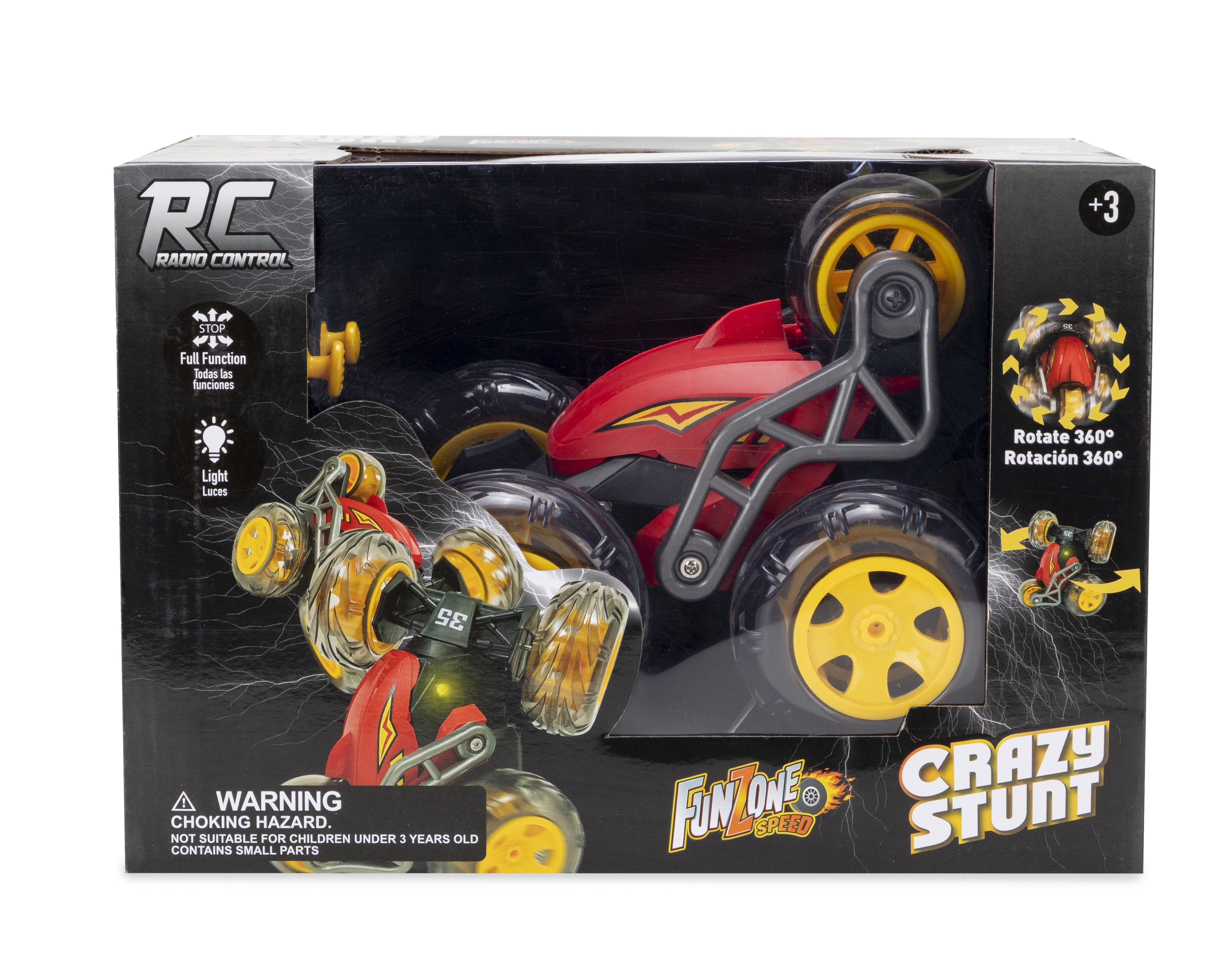 Foto 2 pulgar | Foto 1 | Carro a Control Remoto Funzone Crazy Stunt